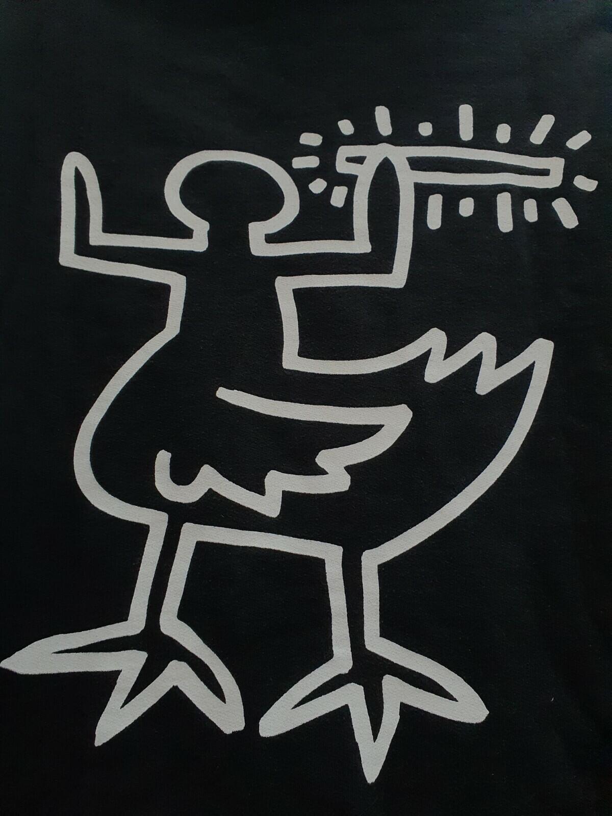 SS09 Supreme x Malcolm McLaren Keith Haring hooded sweatshirt vintage XL hoodie