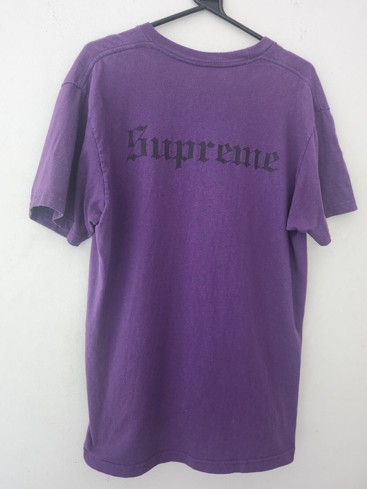 SS16 Supreme x Black Sabbath Tome camiseta talla L Grande camiseta morada Ozzy Osbourne