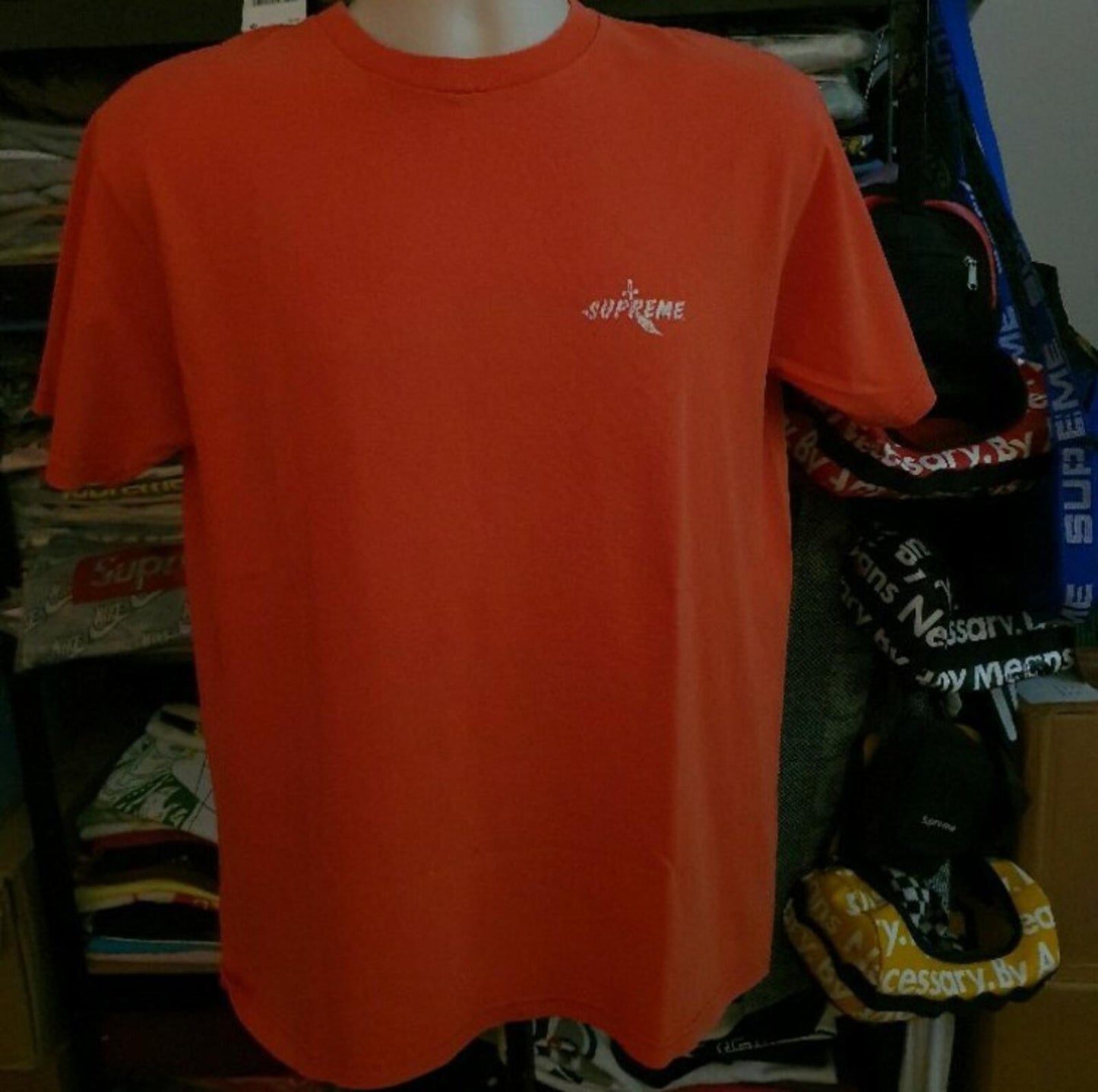 SS01 Supreme Skull and Swords Tee Orange Size M