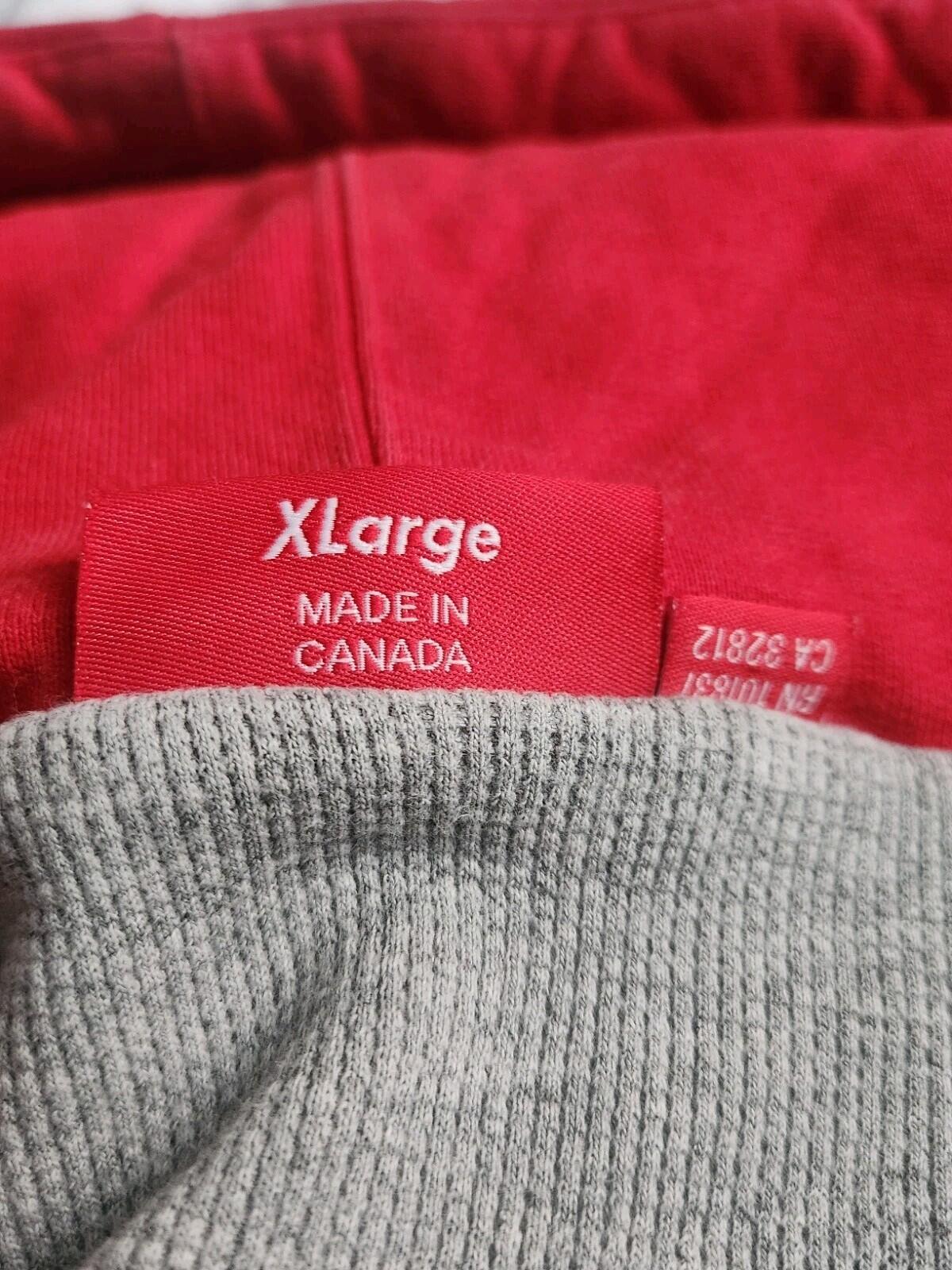 FW10 Supreme Arc Logo Thermal Zip Up Hooded Sweatshirt Red