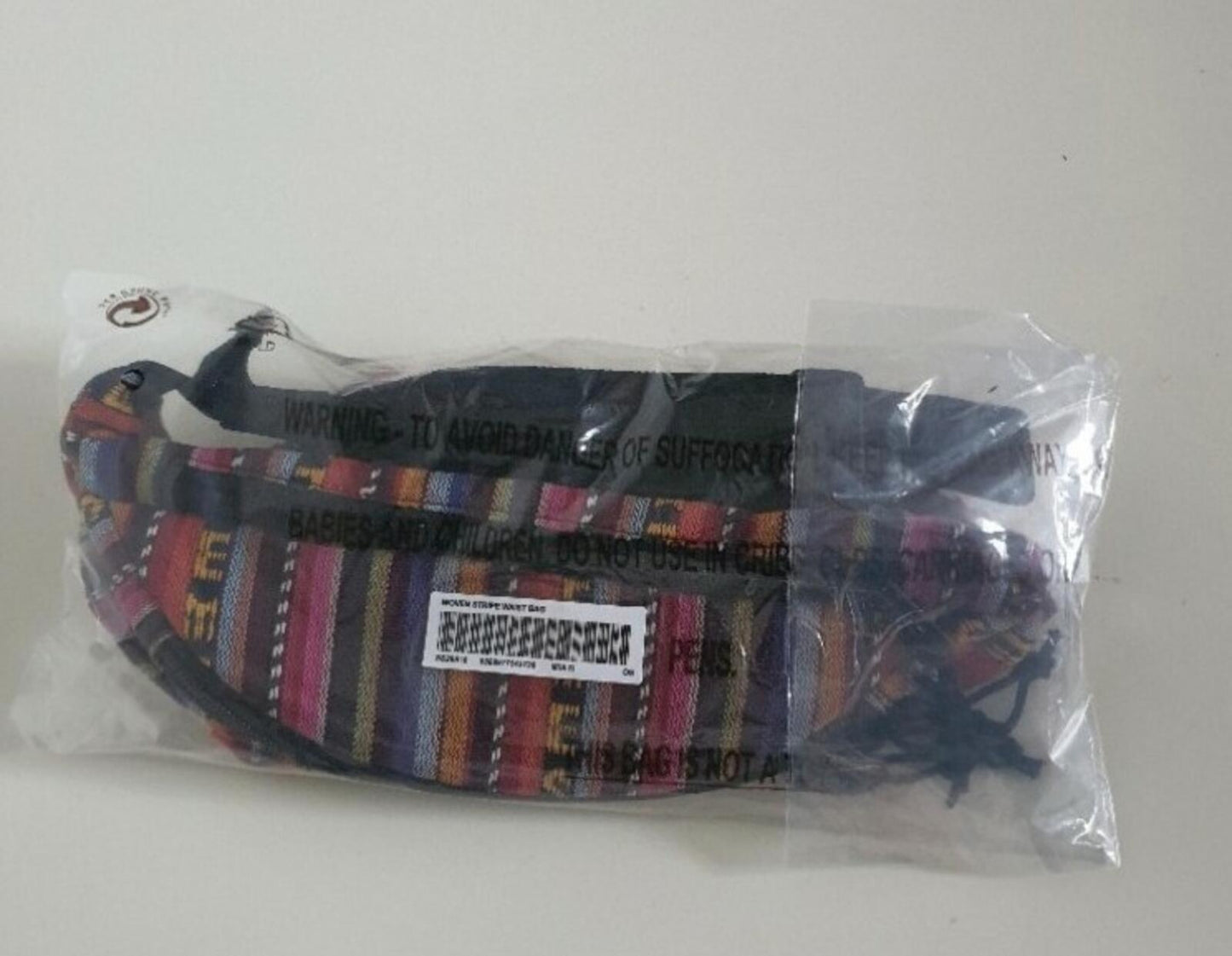 SS20 Supreme Woven Stripe Waist Bag Multicolour