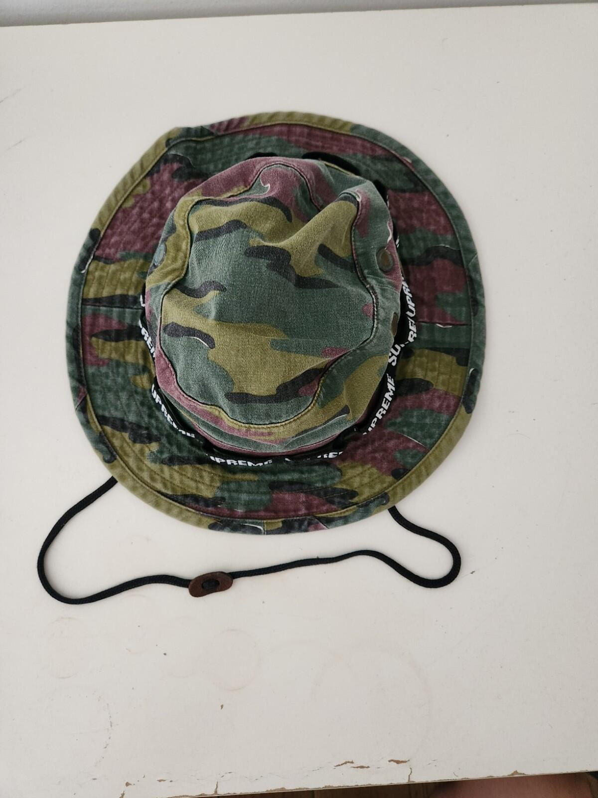 SS18 Supreme Military Boonie Jigsaw Camo Fischerhut S/M Small/ Medium Crusher