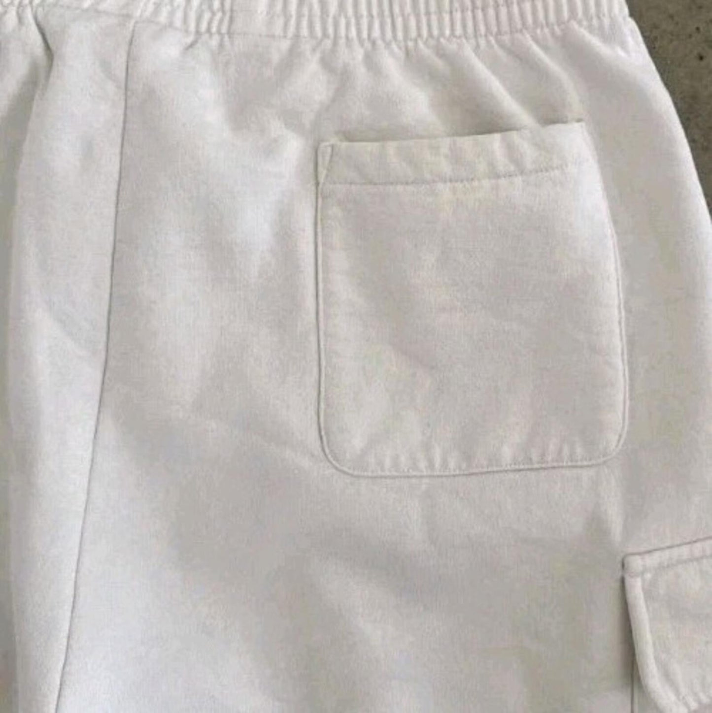 SS23 Supreme Small Box Baggy Cargo Shorts talla XL pantalón corto de chándal blanco