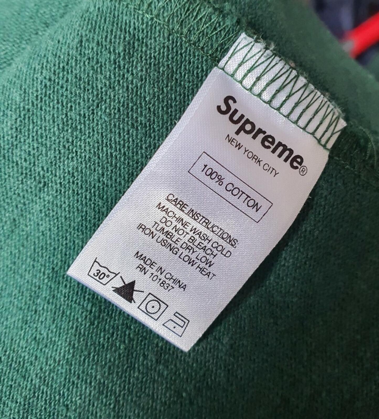 FW15 Block Striped Rugby Hoodie mit arabischem Logo, Größe L