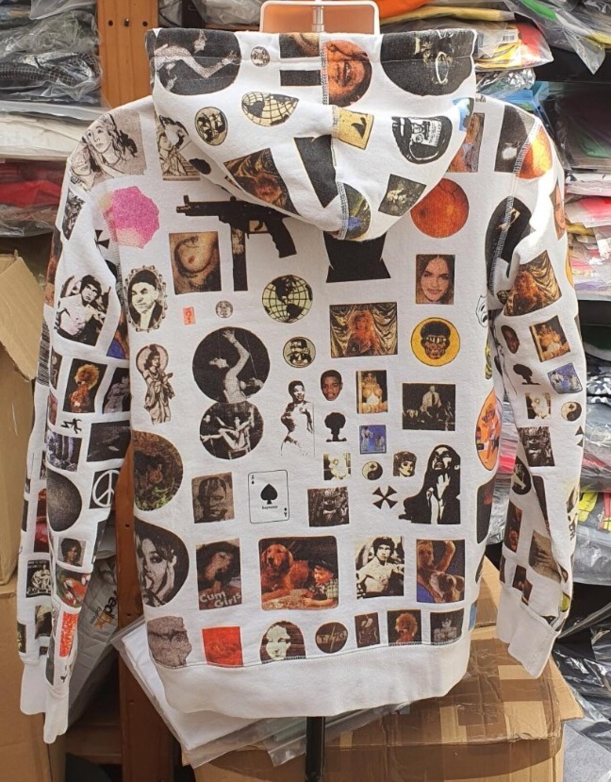 SS17 Supreme Thrills weißer Kapuzenpullover M Hoodie
