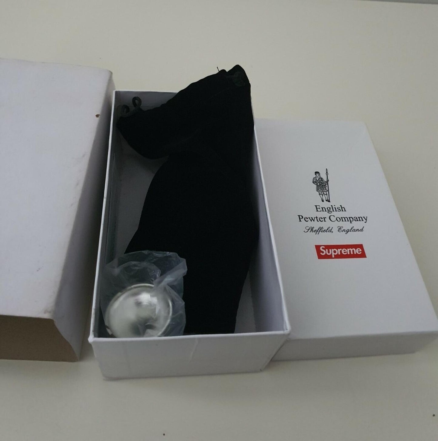 SS18 Supreme x English Pewter Company Cartridge Bullet Flask Metal