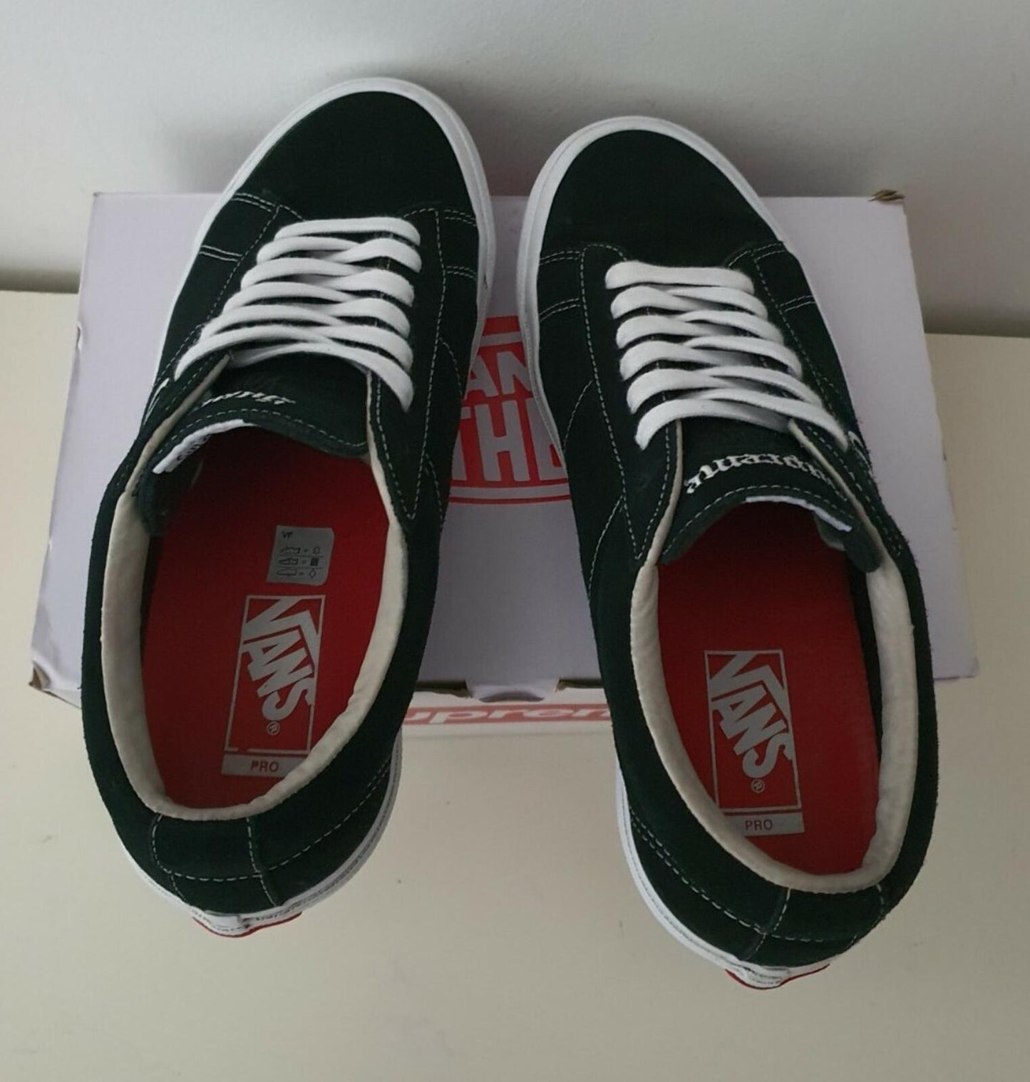 SS18 Supreme x Vans Sid Pro Turnschuhe Wildleder Schwarz