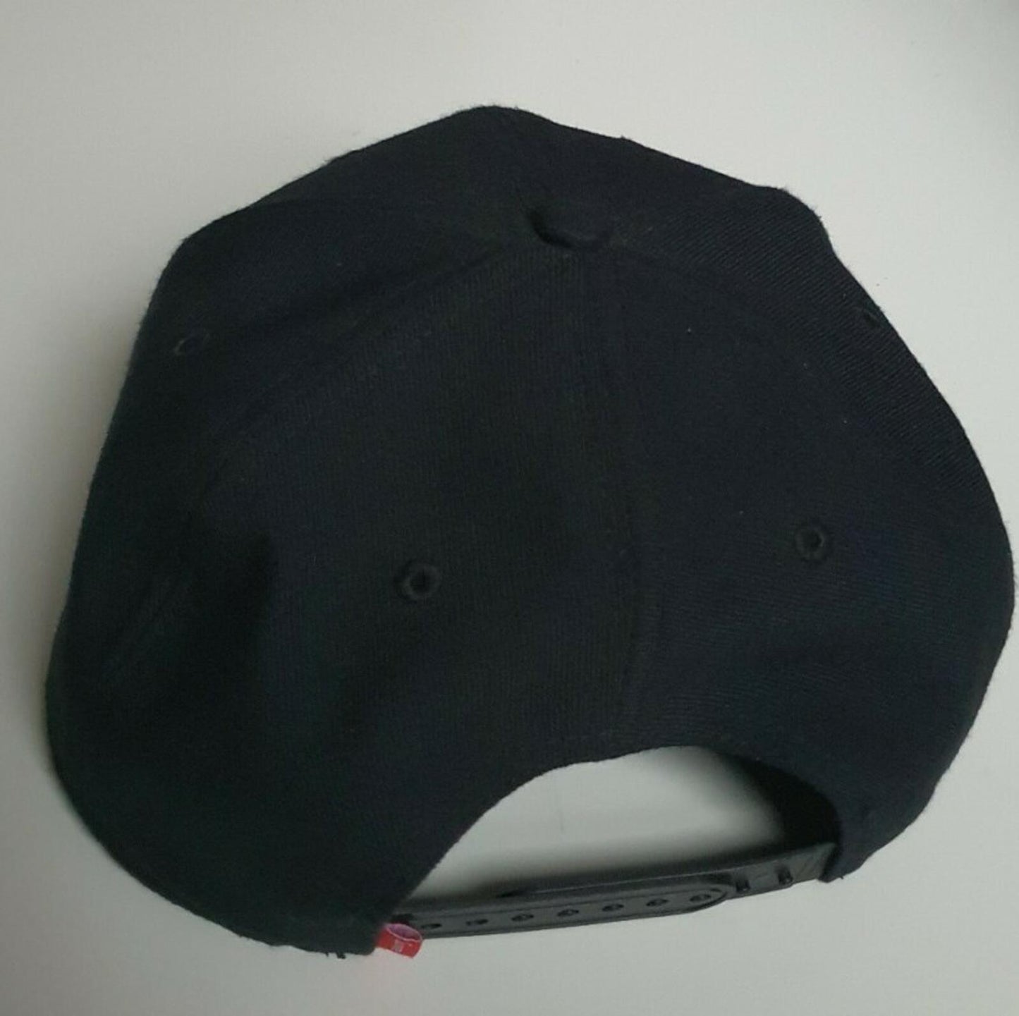 FW15 Supreme x Jordan black 6-Panel cap Jumpman hat Worn 1x Rare Jumpman