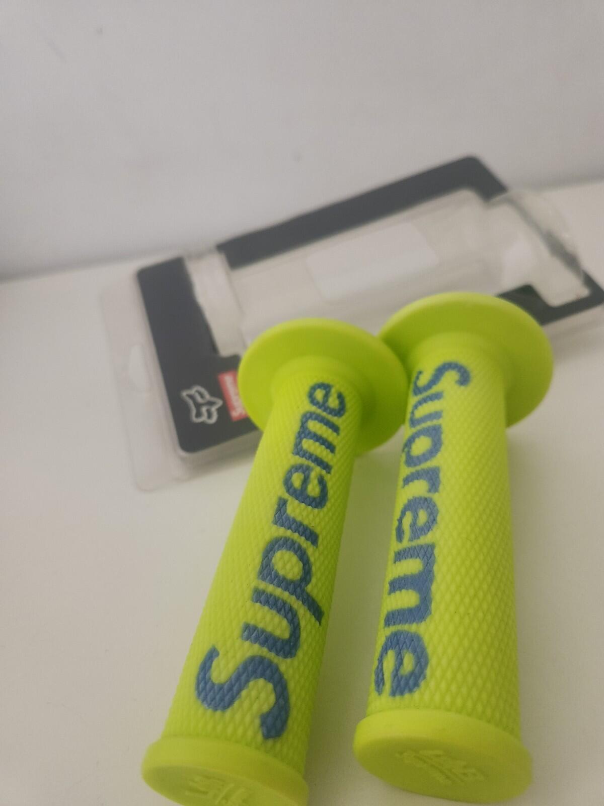 SS18 Supreme x Fox Racing Moto Hand Grip Motorcycle Bike Accessory Handlebar New