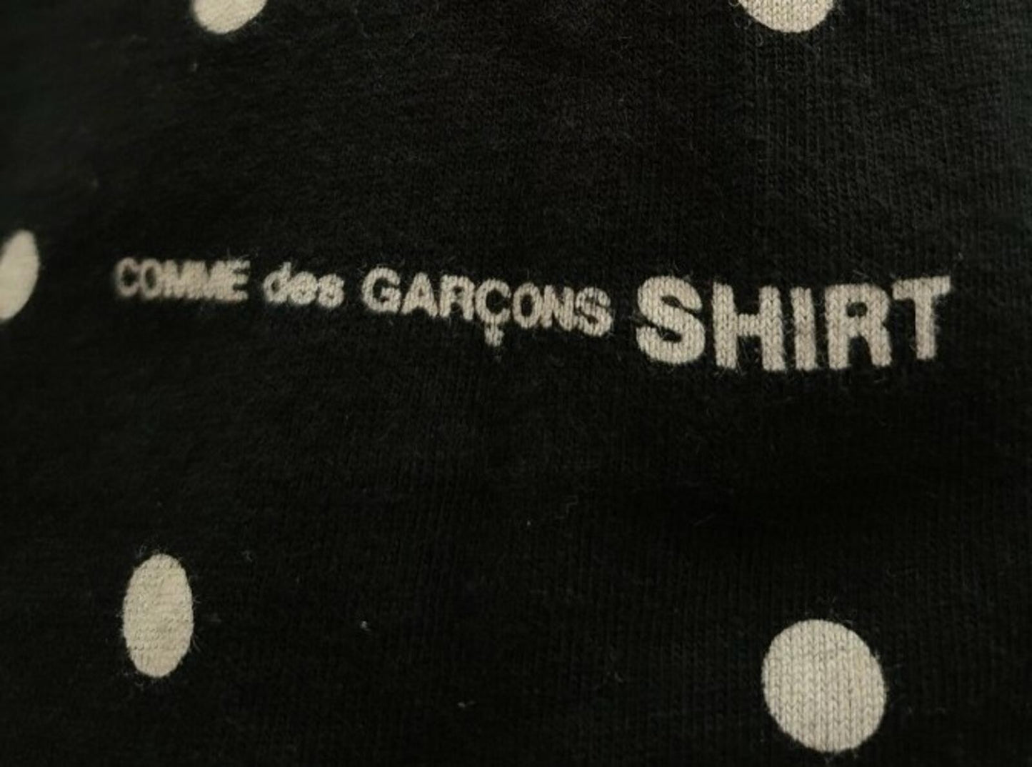 SS12 Supreme x Comme Des Garcons CDG Box Logo Polka Dot Tee black medium Vintage