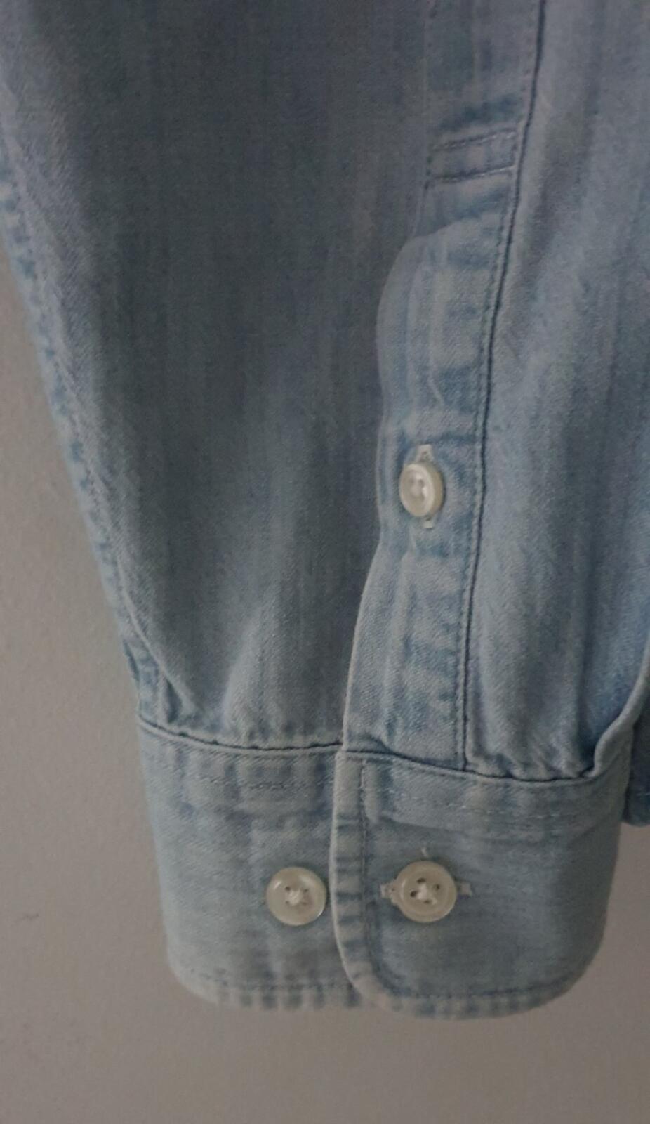 Supreme L/S Denim Shirt long sleeve size L large blue