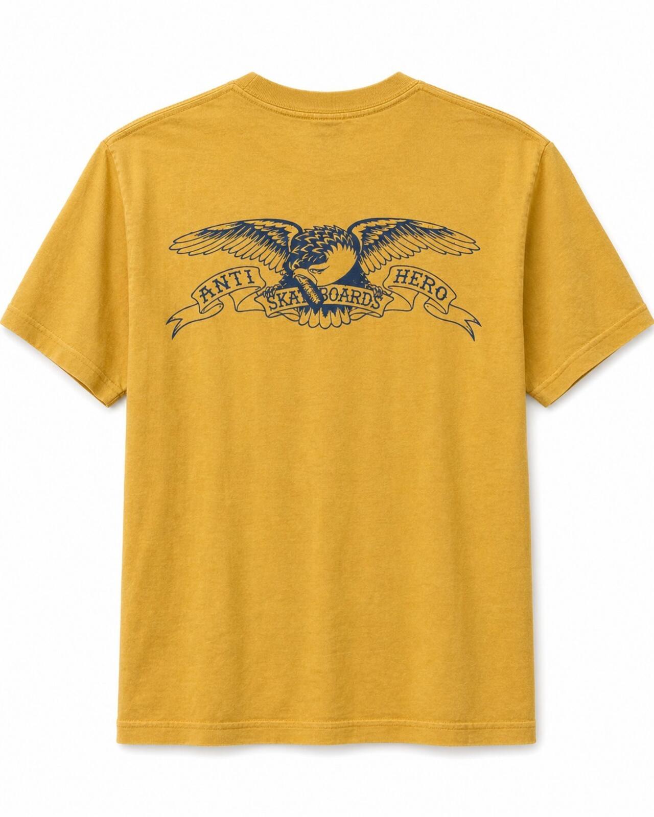 SS16 Supreme x Anti Hero Eagle Pocket Tee Mustard Size M