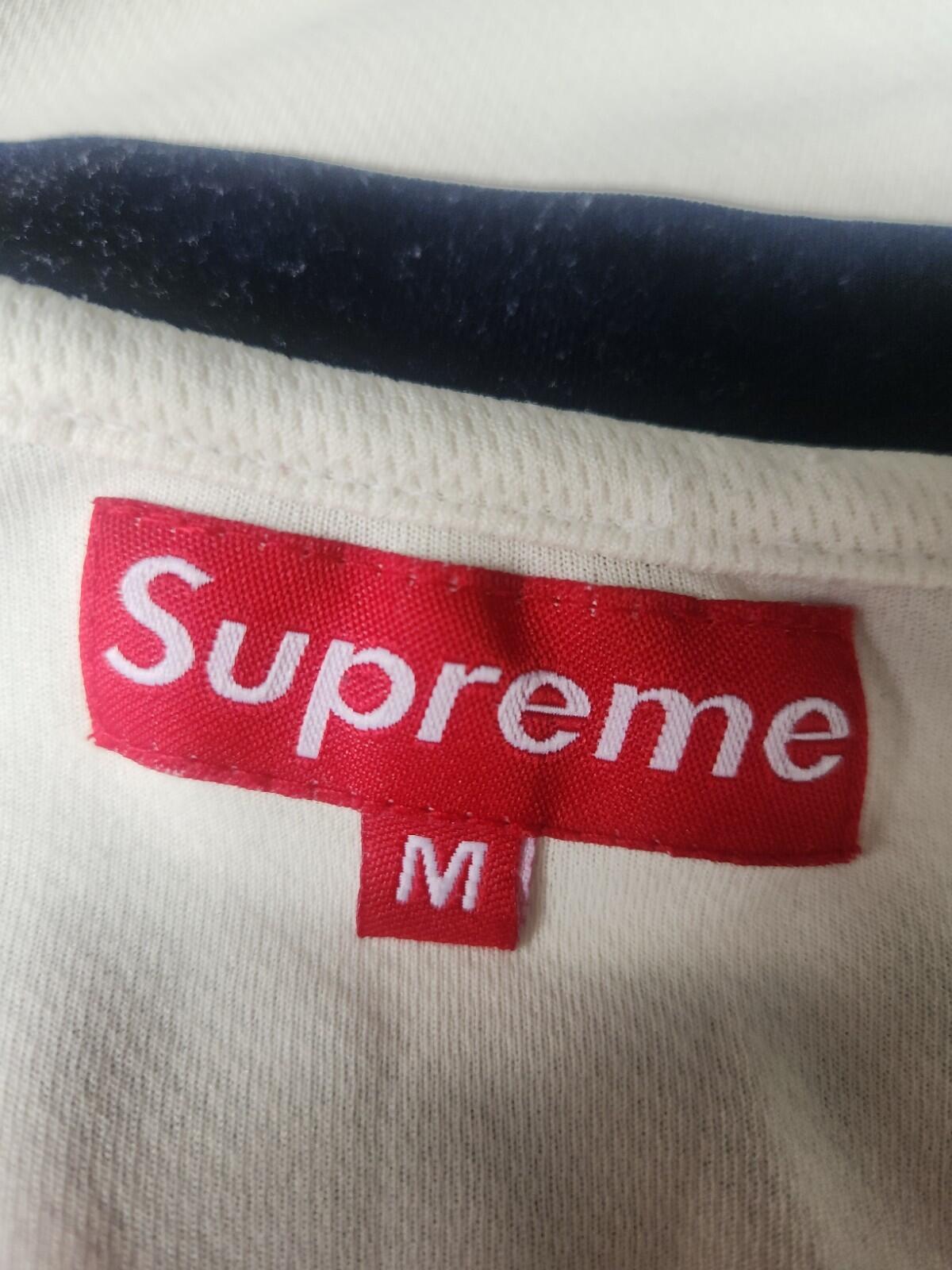 Supreme 2004 NY Team Jersey Vintage Tee Cream T-shirt Top Size M Medium