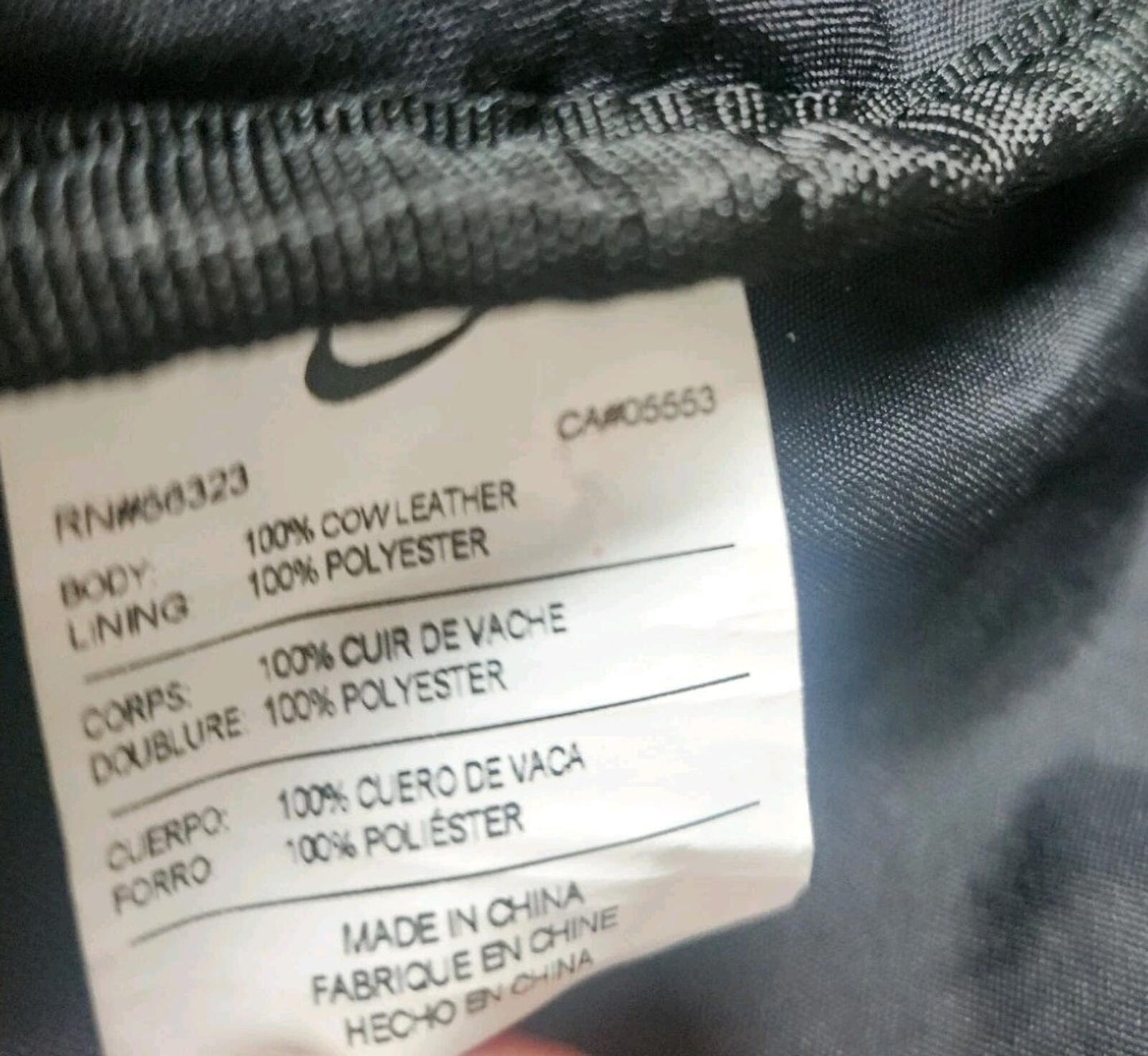 FW19 Supreme x Nike Leather duffle bag box logo Premium Cowhide