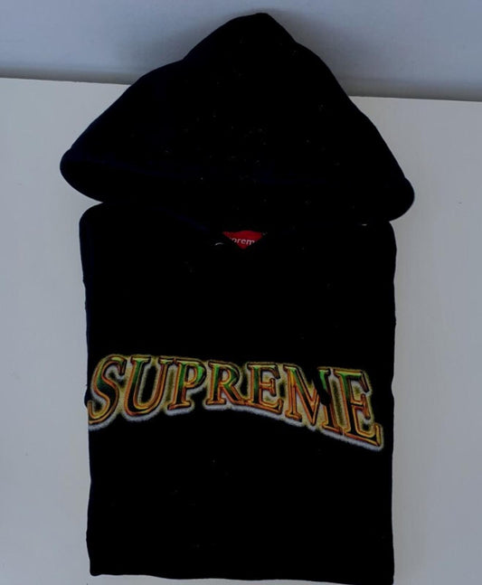 Sudadera con capucha Supreme FW16 Metallic Arc XL Negra