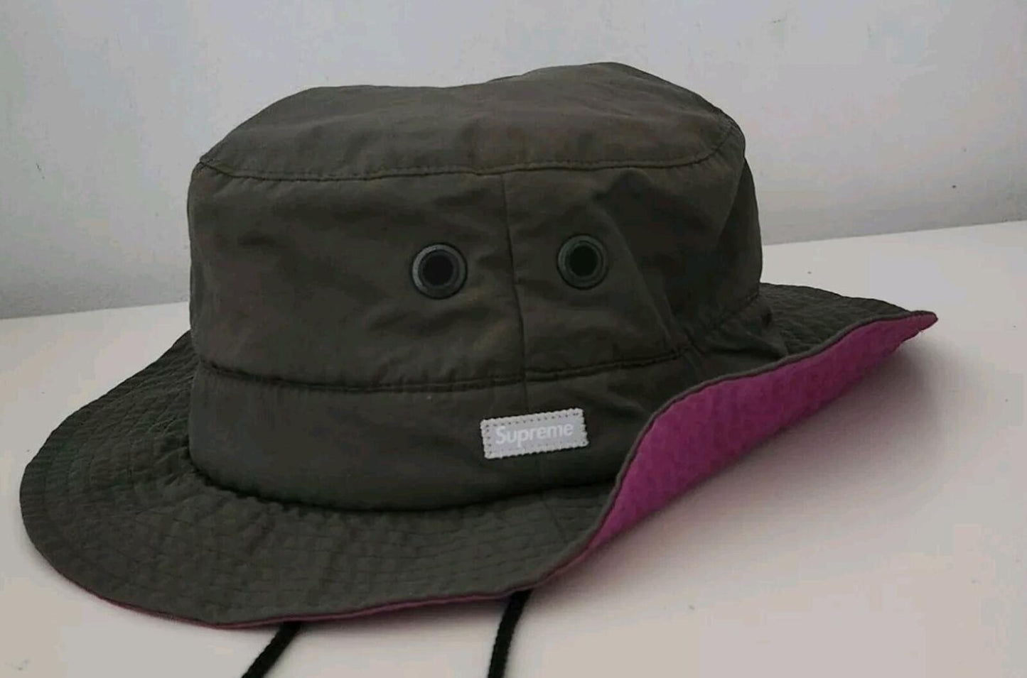 FW18 Supreme Contrast Boonie Hat Olive Size S/M