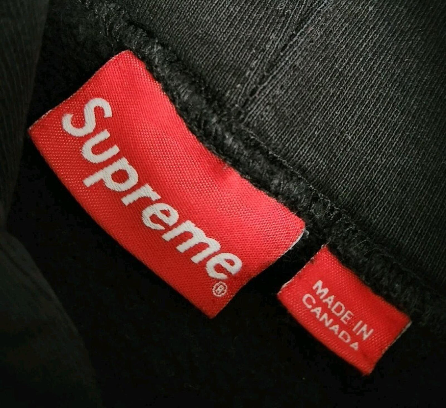 FW14 Supreme Banner black hooded sweatshirt size M medium hoodie Rare Pullover