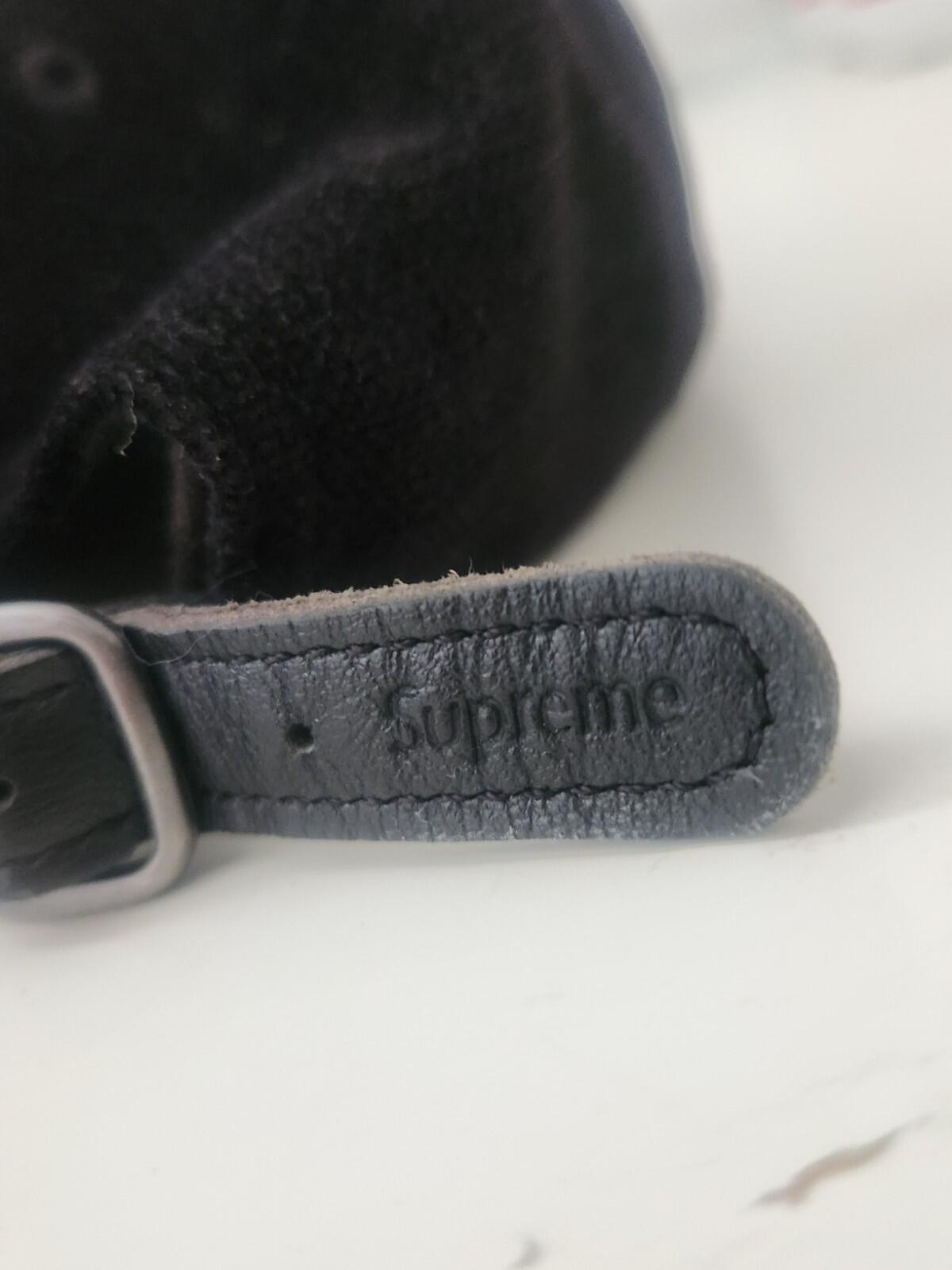 SS23 Supreme Classic Logo 6-panel Black Hat Cap
