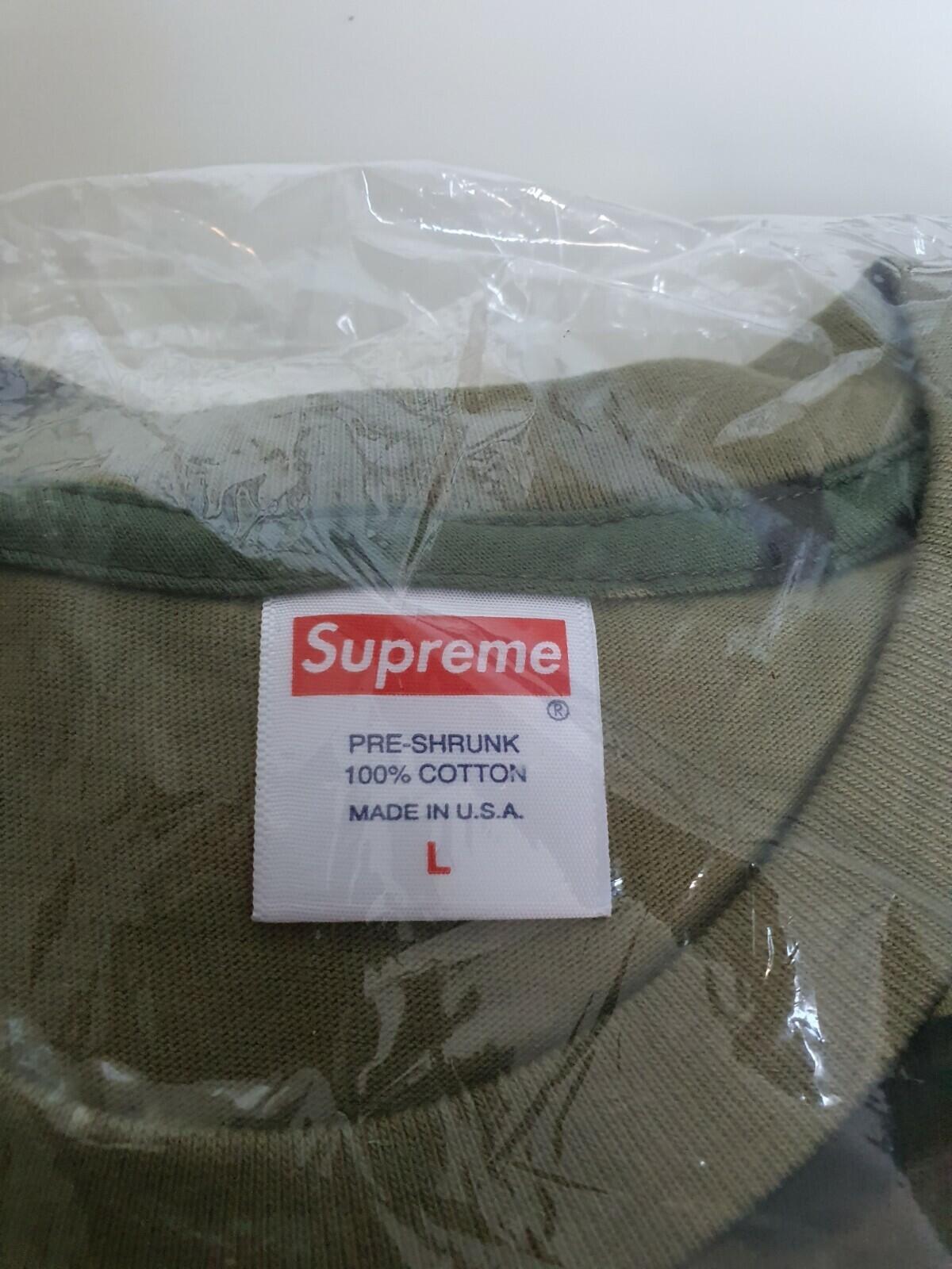 FW20 Supreme Verify Tee Woodland Vamo Size L