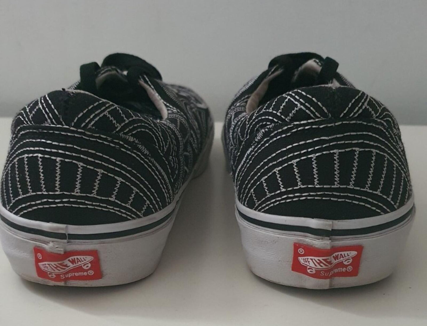 SS14 Supreme x Vans Era Spiral US 10 UK 9 EUR 43 Black Trainers Vintage Shoes