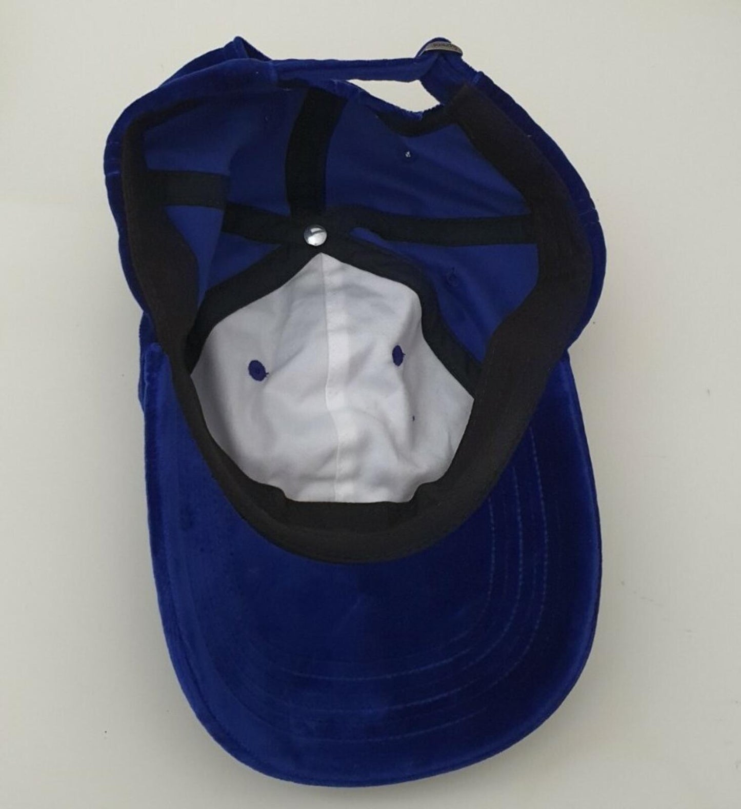 FW20 Supreme S Logo Velvet 6-panel Cap Royal