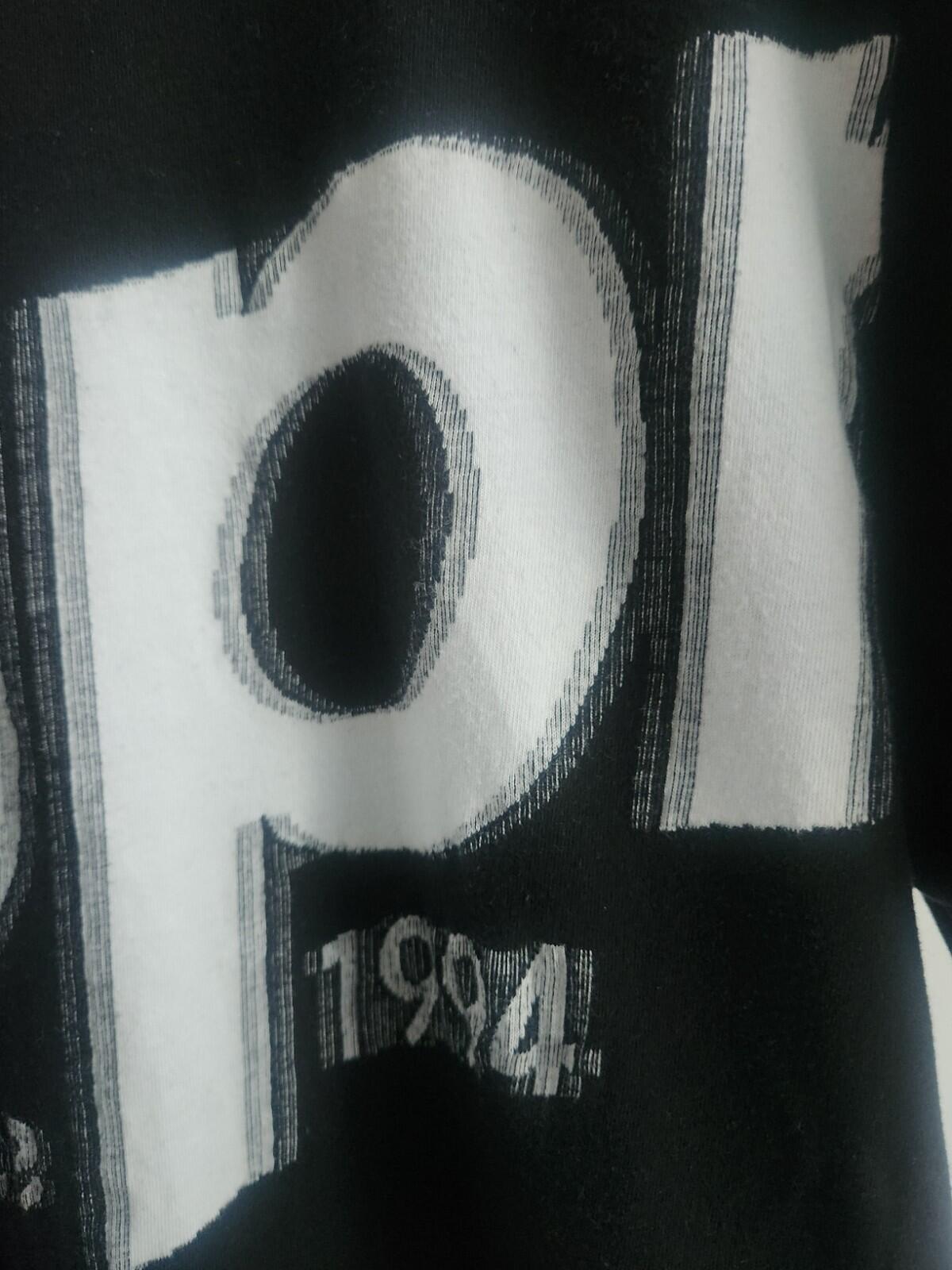 SS21 Supreme Intarsia Spellout S/S Top Tee Black Size M