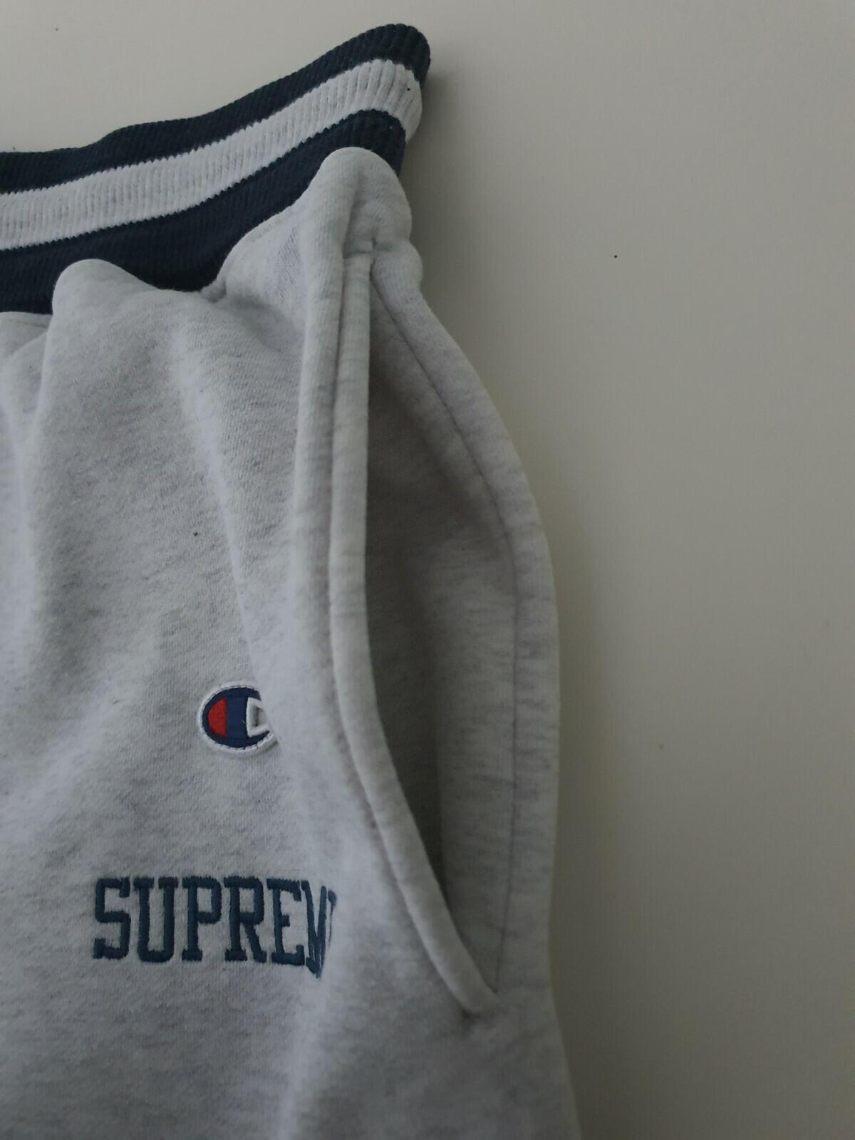 SS15 Supreme Champion Sweatpant size M but they fit smaller S small pants grey
