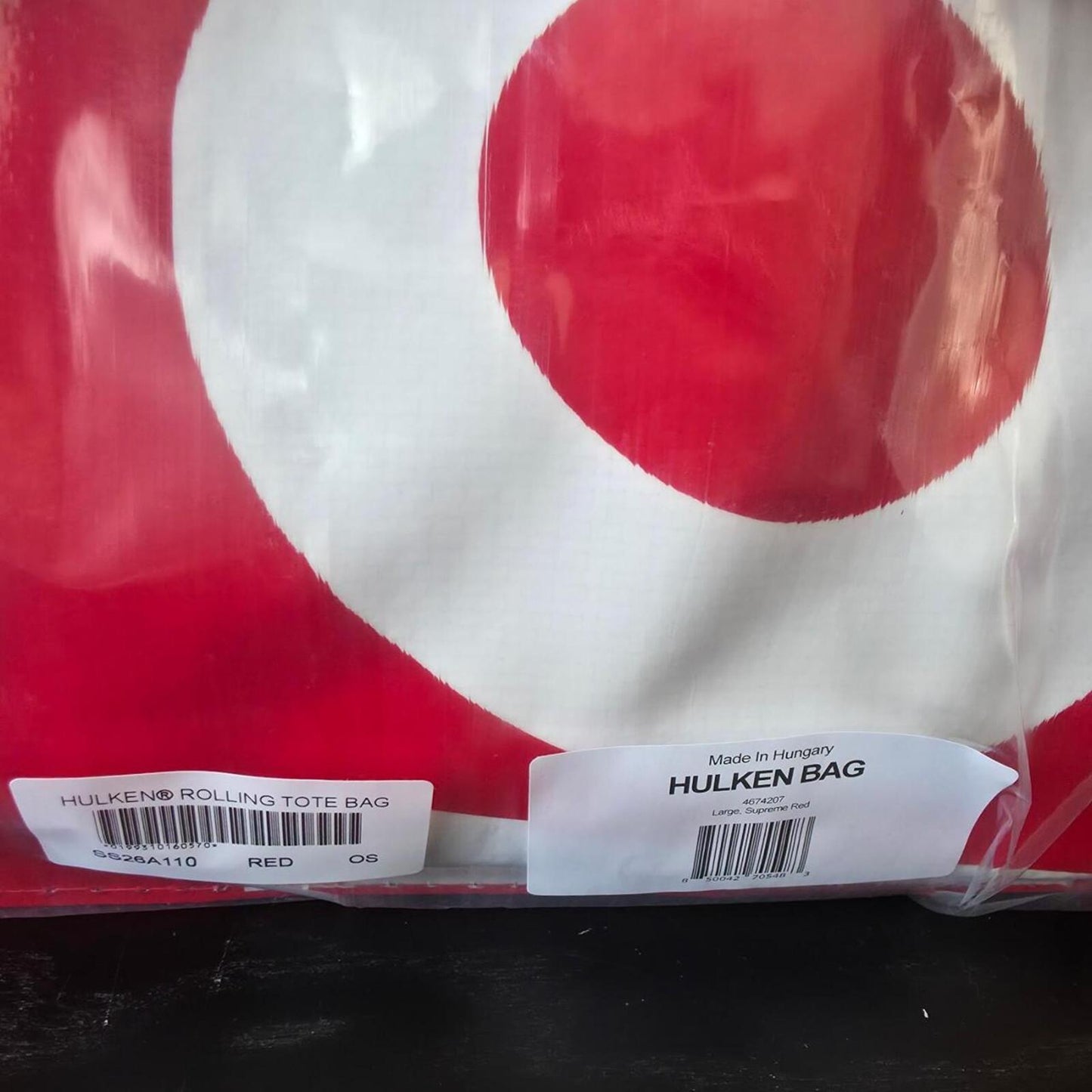 SS26 Supreme x Hulken Rolling Tote Bag