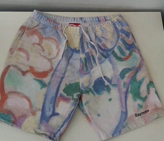 SS18 Supreme Landscape Sweatshort talla S short pequeño Multicolor
