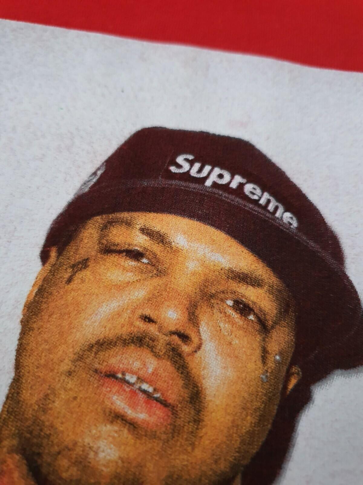 FW12 Supreme Three Six Mafia tee 3 6 red photo T-shirt size L large vintage 2012