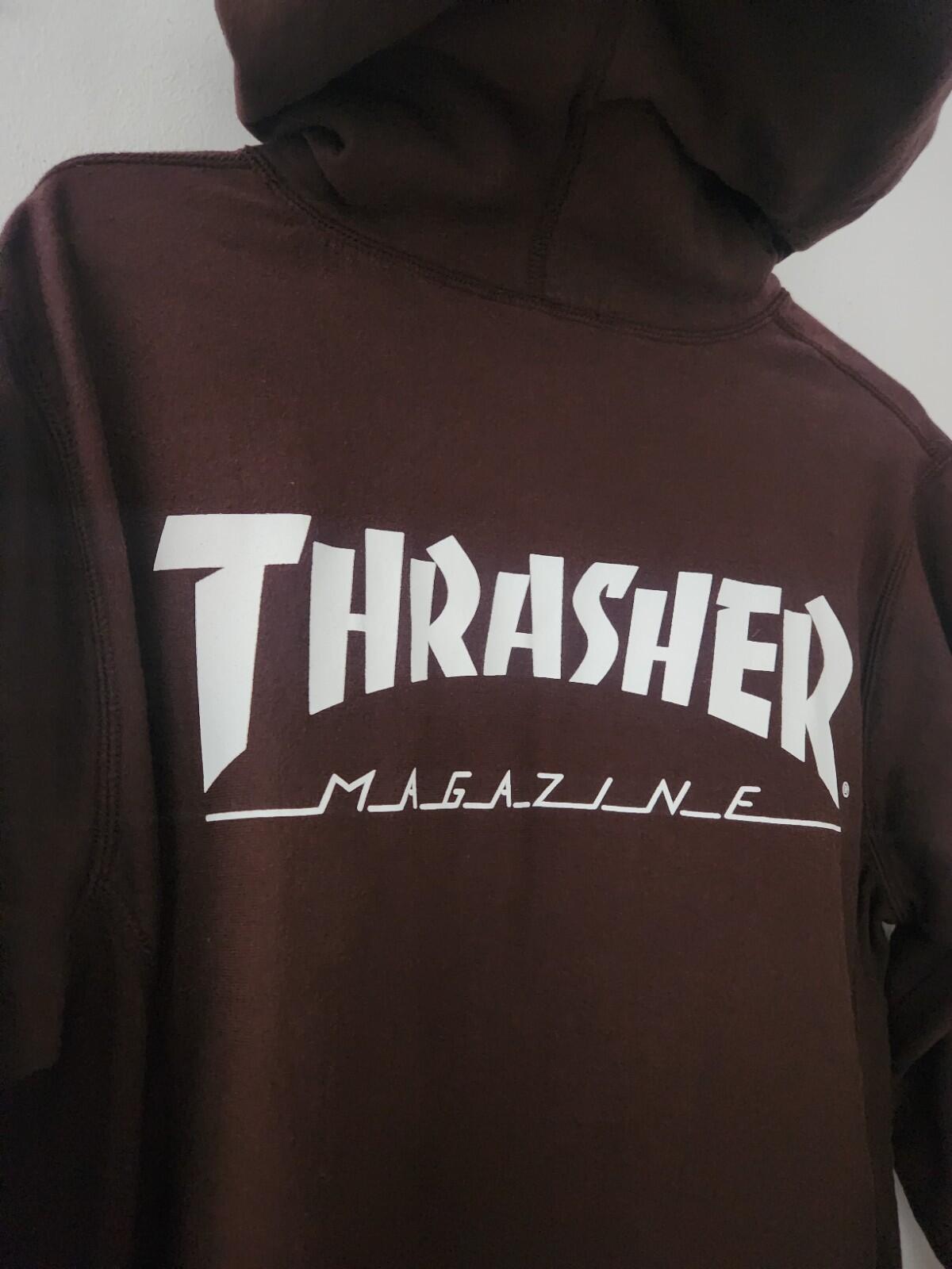 SS11 Supreme Thrasher Hooded Sweatshirt size M medium brown hoodie vintage 2011