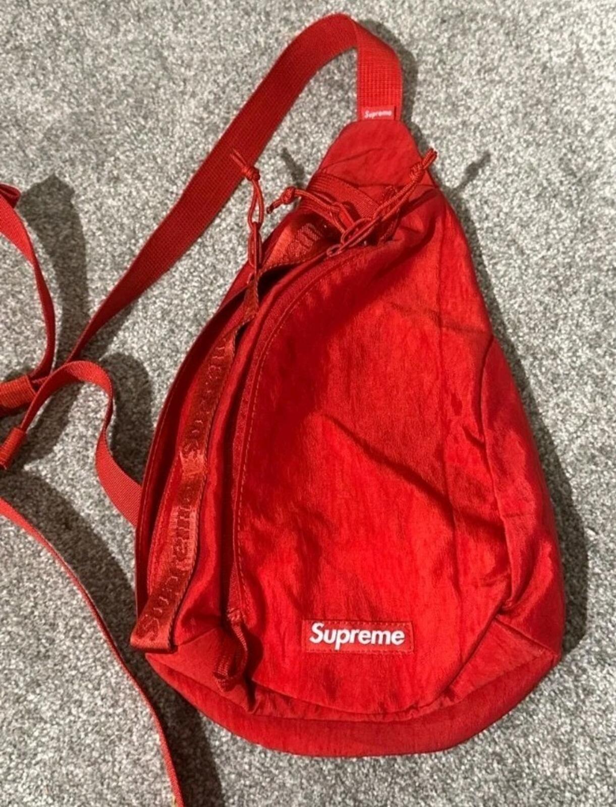 FW20 Supreme Sling Bag Rojo Oscuro
