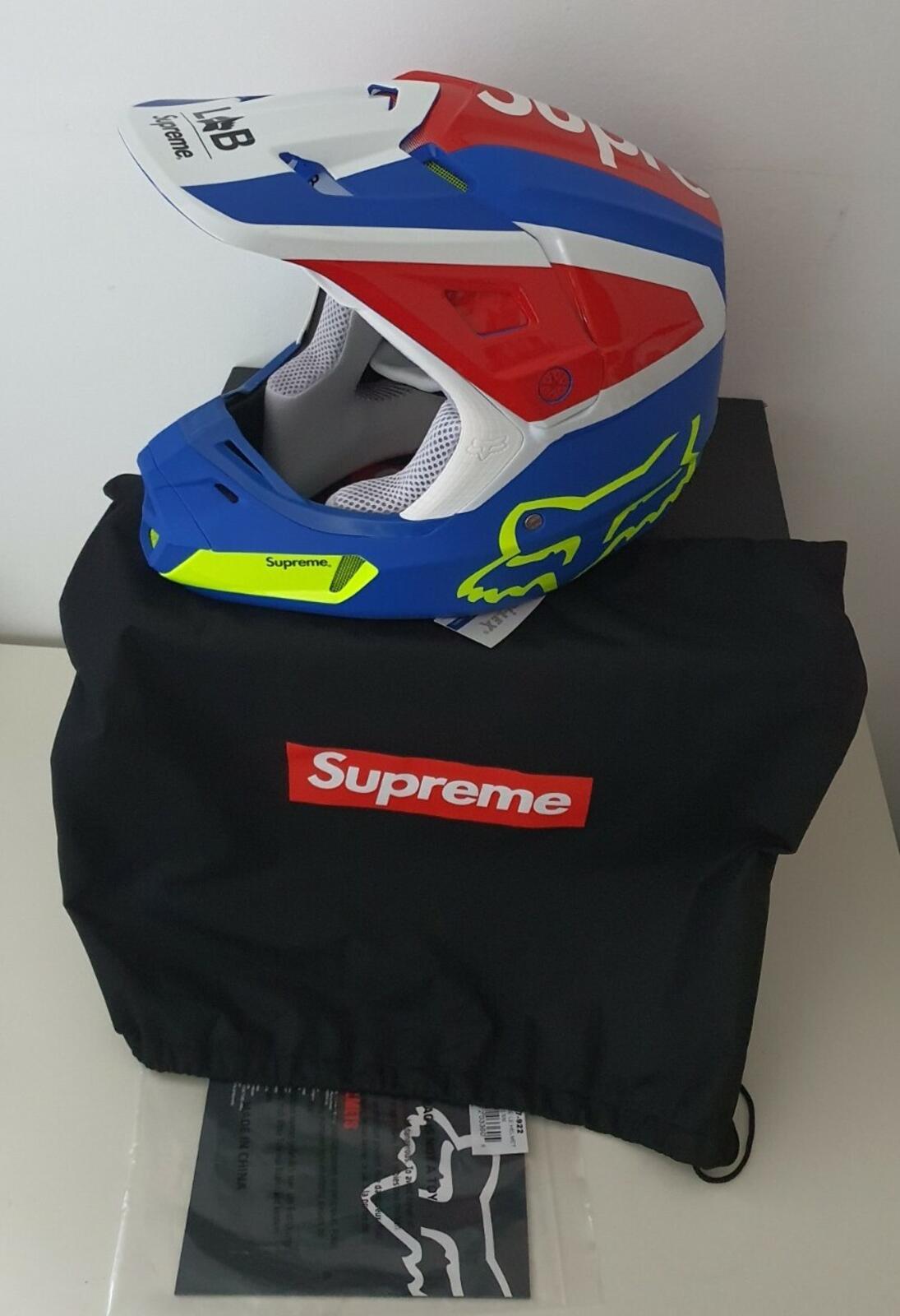 SS18 Supreme x Fox Racing V2 Motorcycle Helmet Multicolor