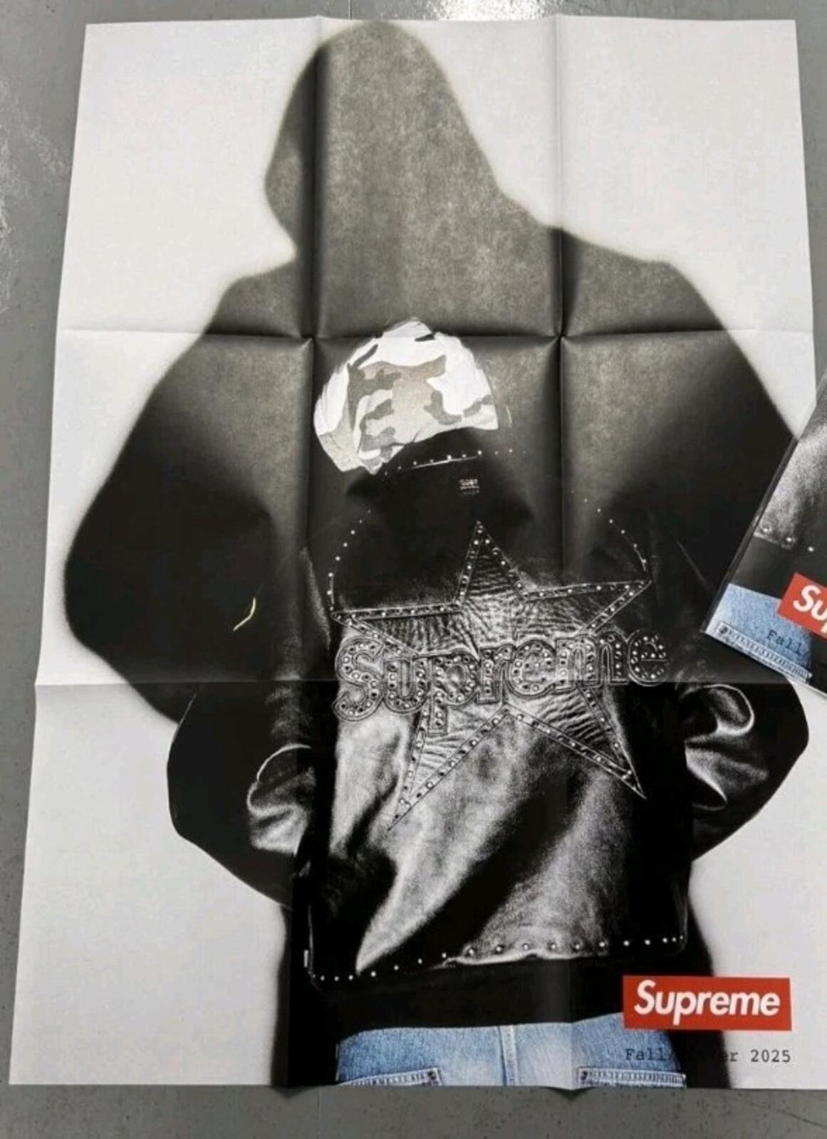 FW25 Supreme Lookbook Poster New Red Box Logo