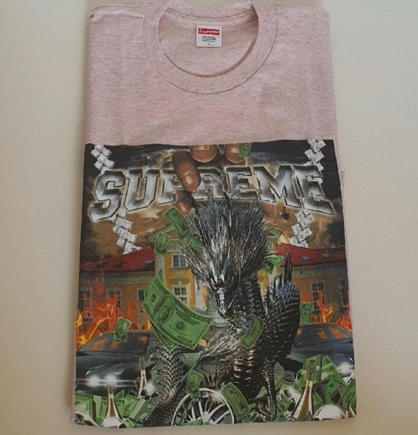 Camiseta Dragón Supreme SS20 Rosa Brezo Talla L