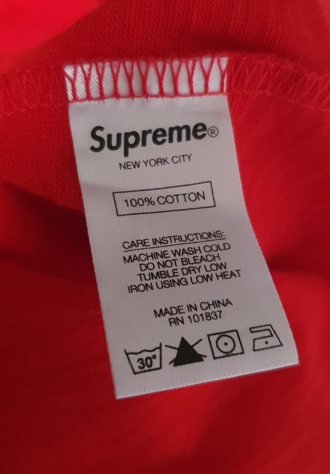 FW19 Supreme Drama S/S Top T-Shirt Rot Größe L