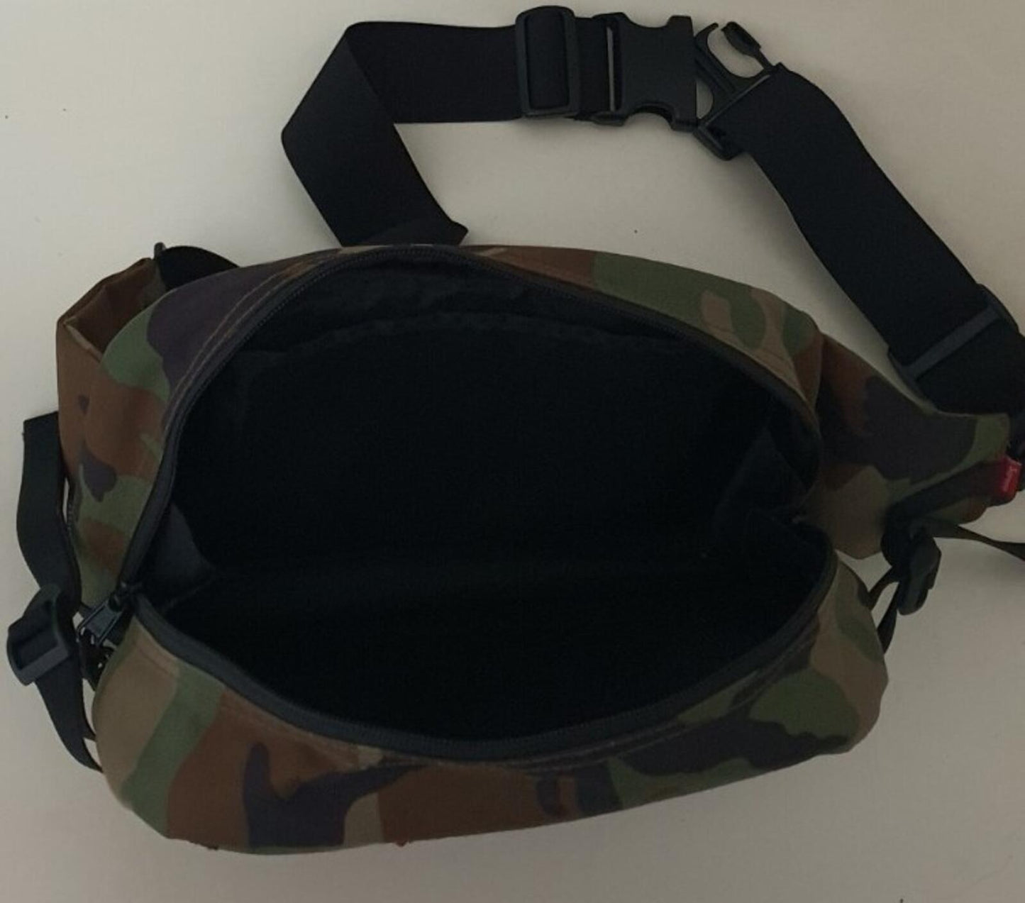 FW15 Supreme shoulder bag woodland camo Cordura Fabric camouflage box logo Rare