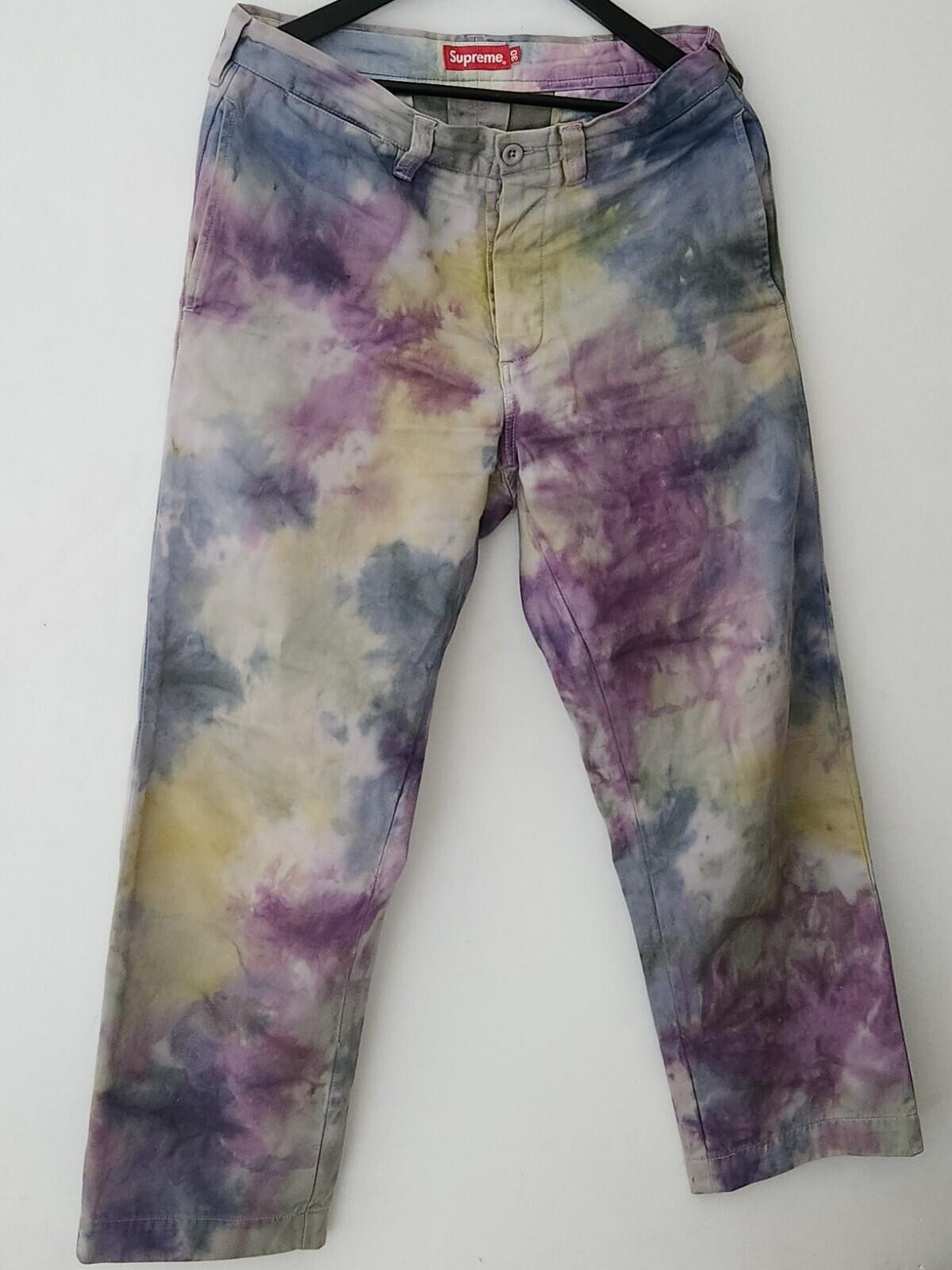 SS21 Supreme Pin Up Chino Pant Tie Dye Size 30