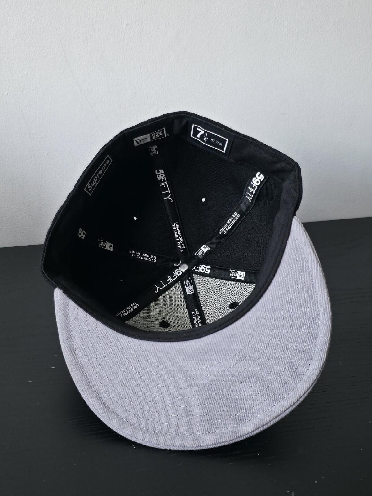 FW10 Supreme SNY New Era Cap Black Size 7 1/4