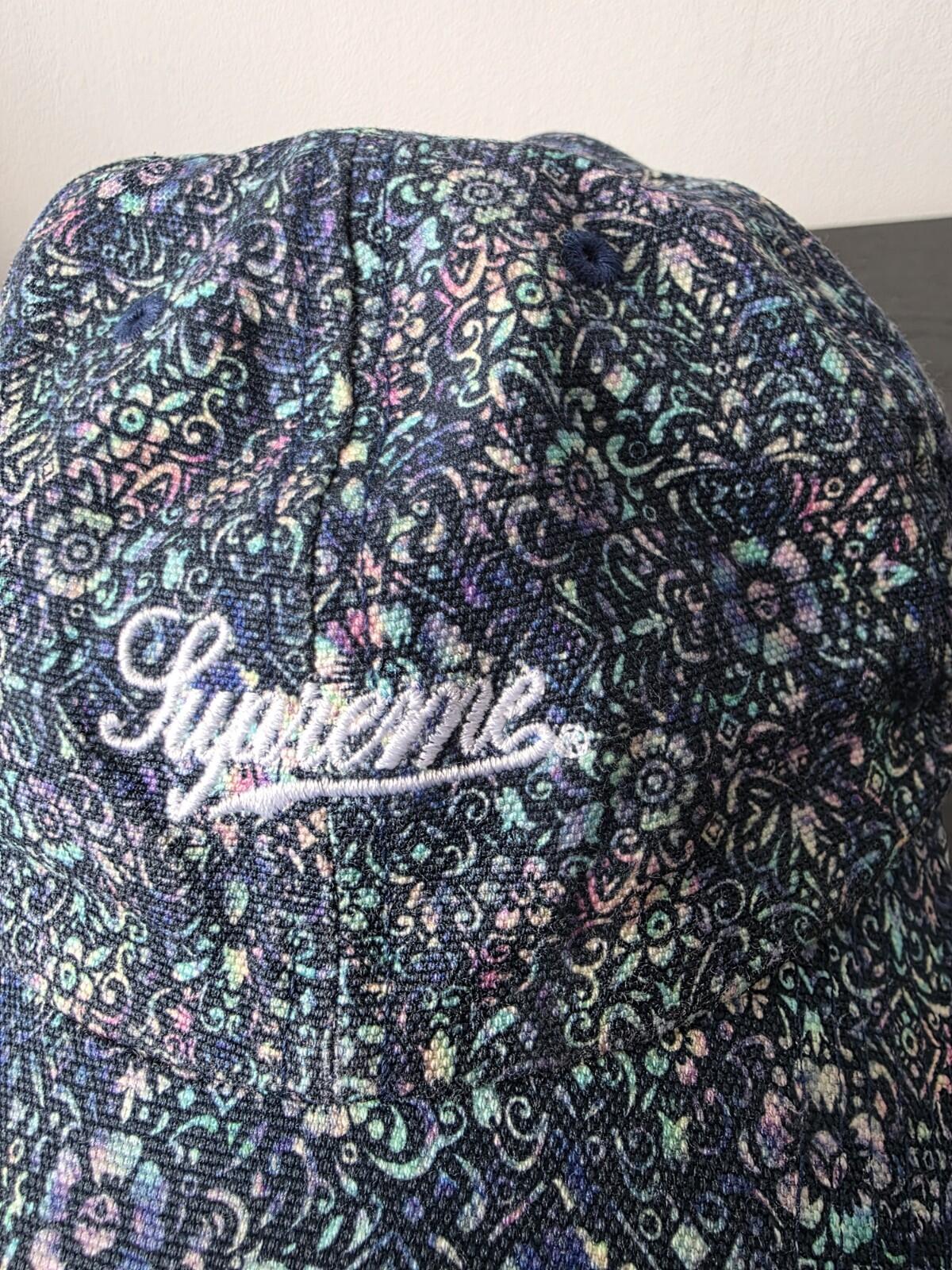 FW21 Supreme Liberty Floral 6-panel Cap Blue