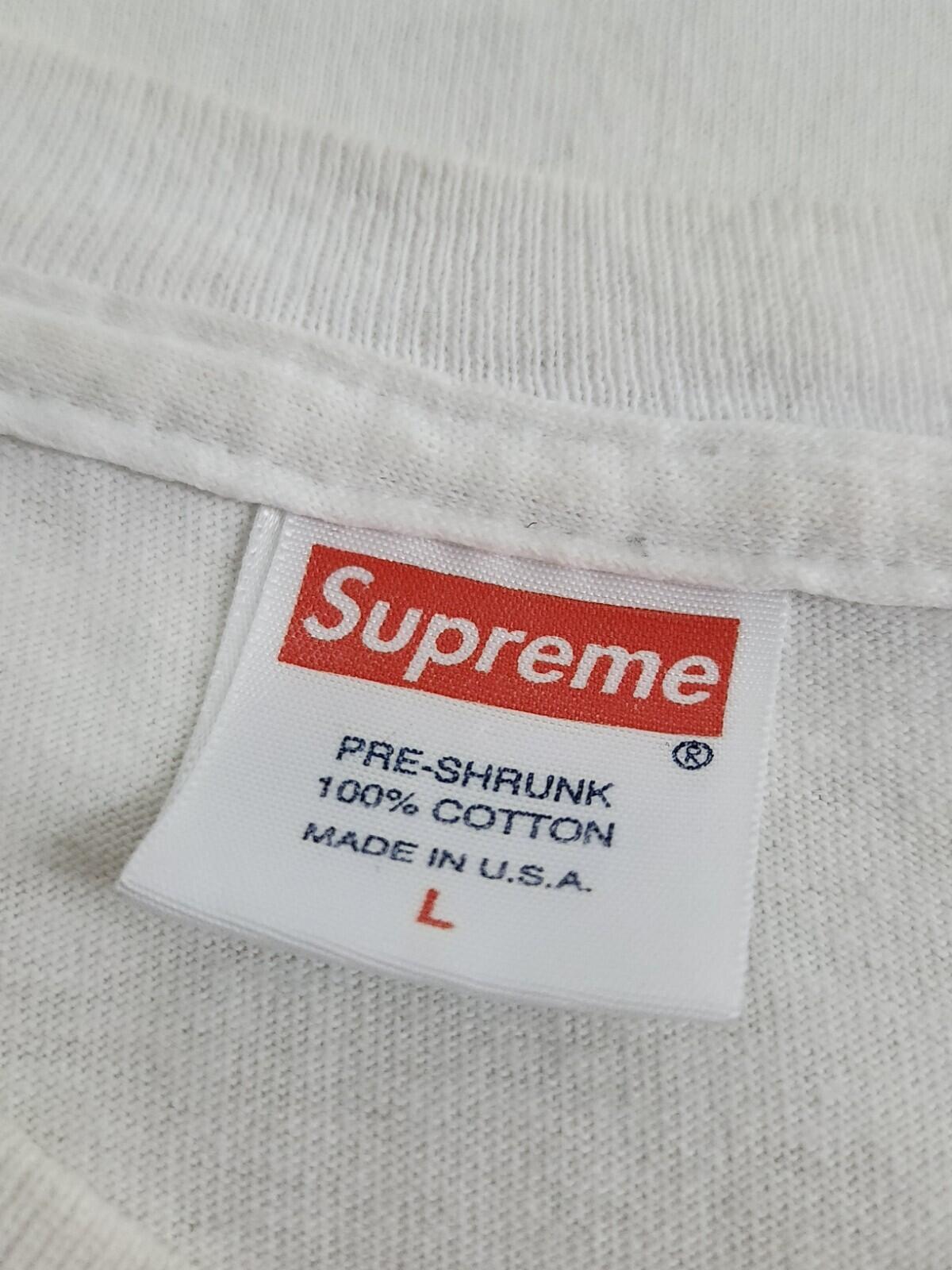 SS09 Supreme x Malcolm McLaren World Famous Tee White T-Shirt L Large Vintage