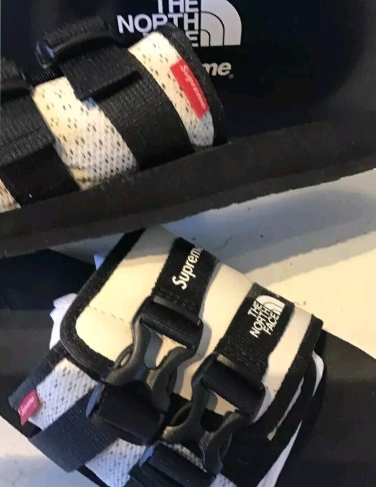 SS22 Supreme The North Face Trekking Sandal Slides Stone White UK 6 US 7 EU 39