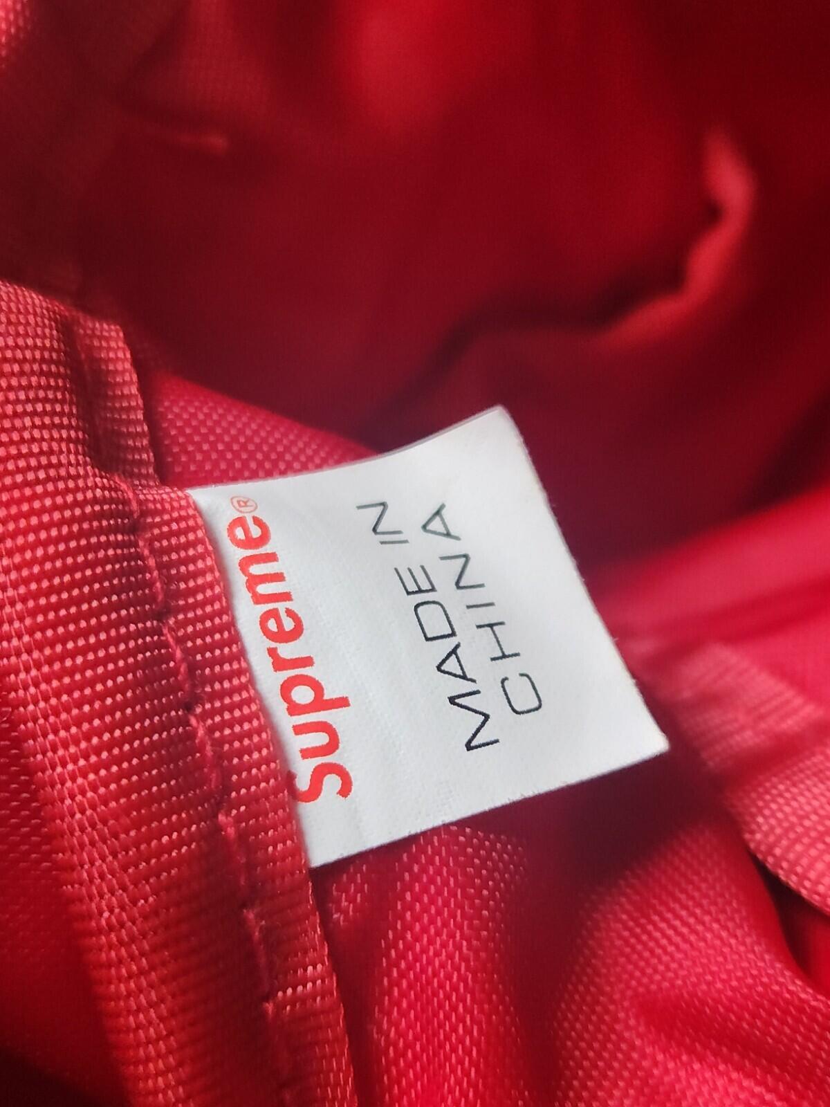 FW16 Supreme 3M Reflective Repeat Duffle Bag Red Bag