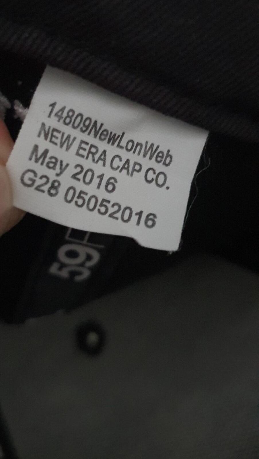 FW16 Supreme RIP New Era 59Fifty Box Logo black hat size 7 1/8