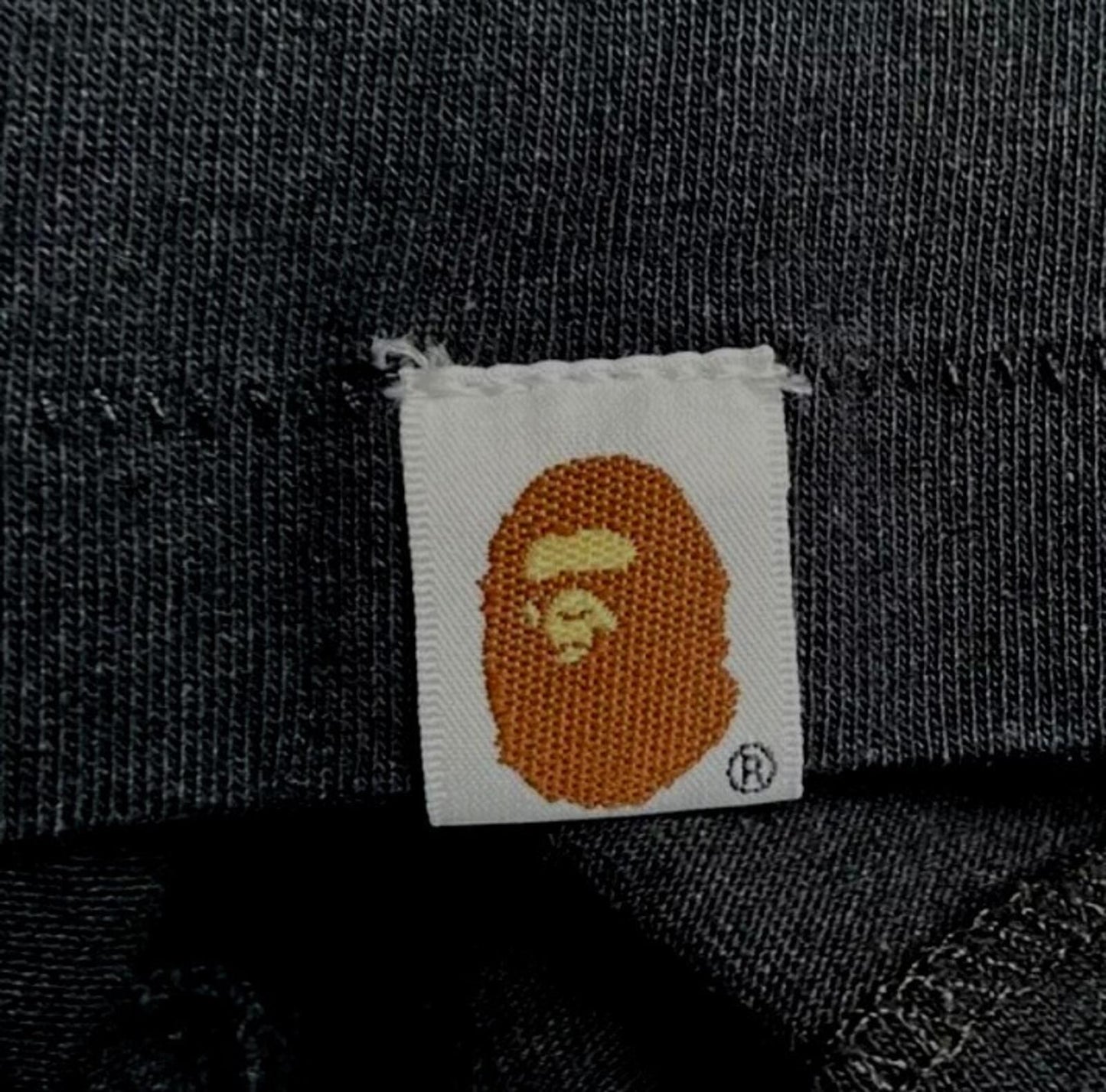 A Bathing Ape World Gone Mad Overlap Tee Black Size L BAPE