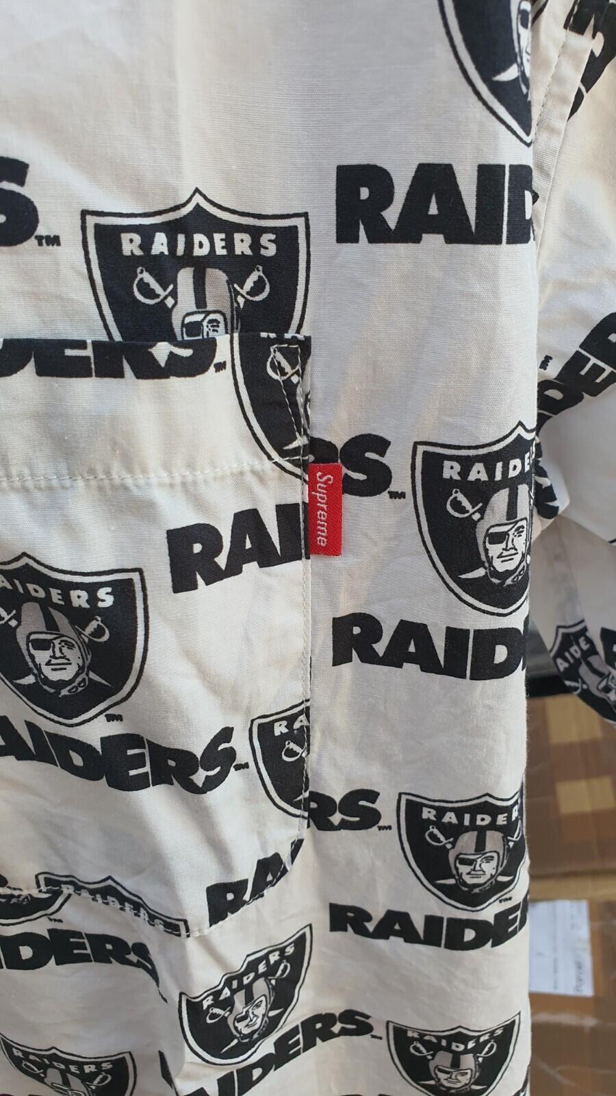 SS19 Supreme NFL x RAIDERS X '47 S/S Shirt White Size XL