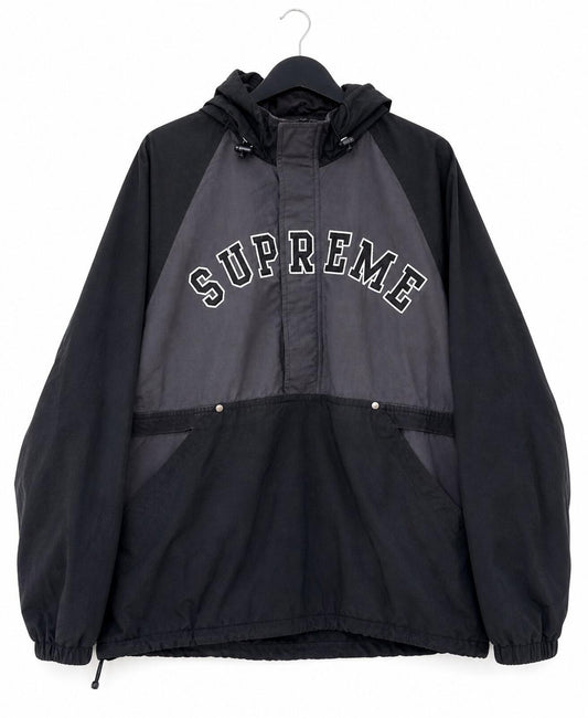 Chaqueta Pullover con Cremallera Supreme Court SS18 Negra Talla L Resistente al Agua