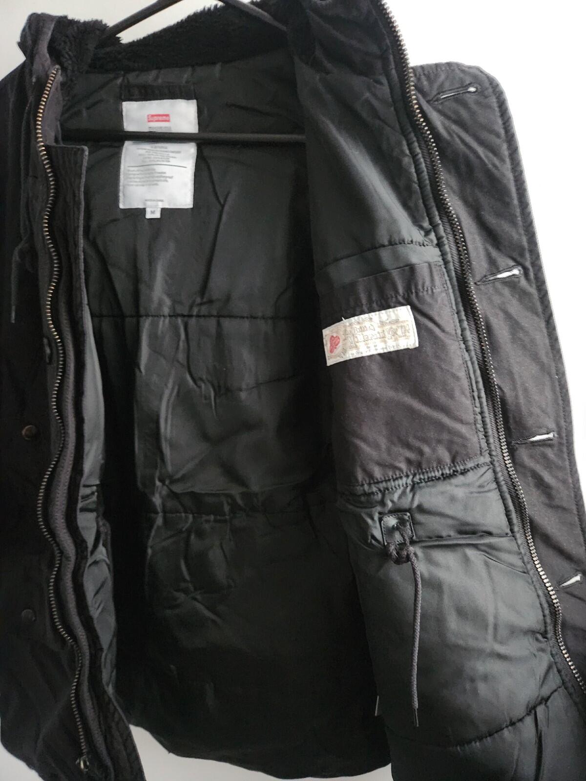 FW12 Supreme Waxed Cotton N-3B Jacket Black Size M