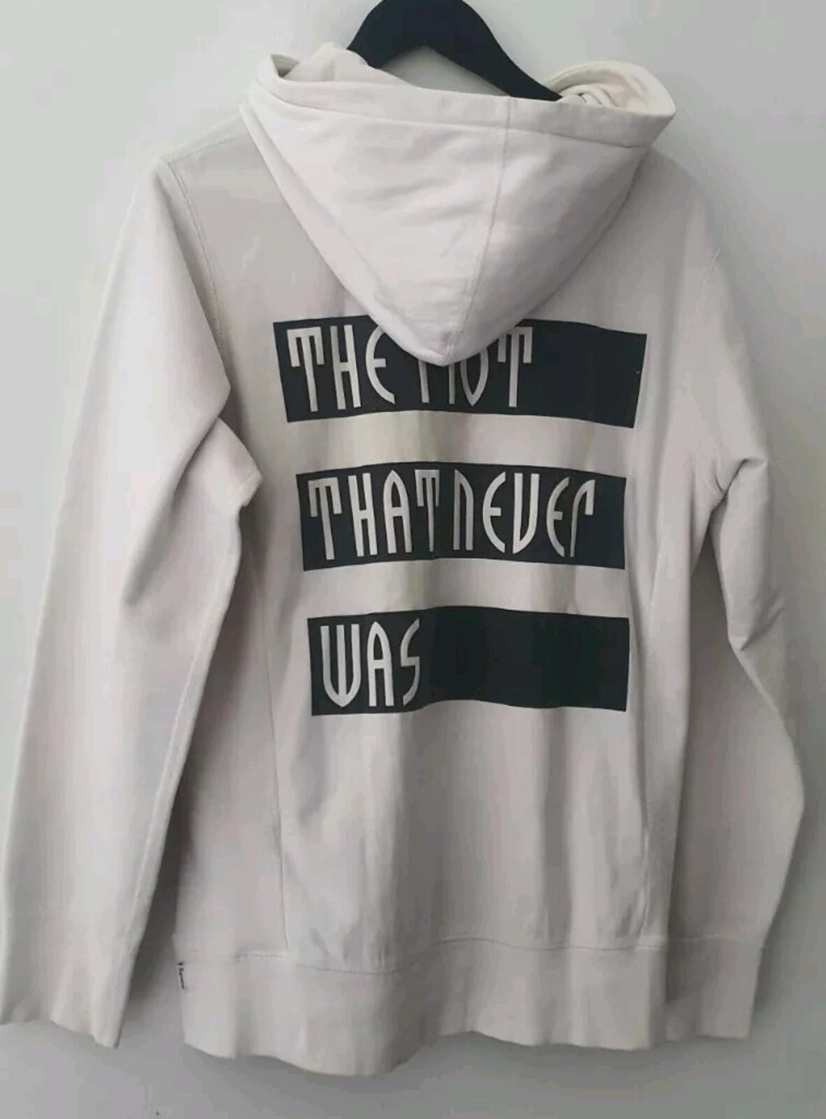 SS14 Supreme Riot Pullover Hooded Sweatshirt M medium White hoodie Neville Brody