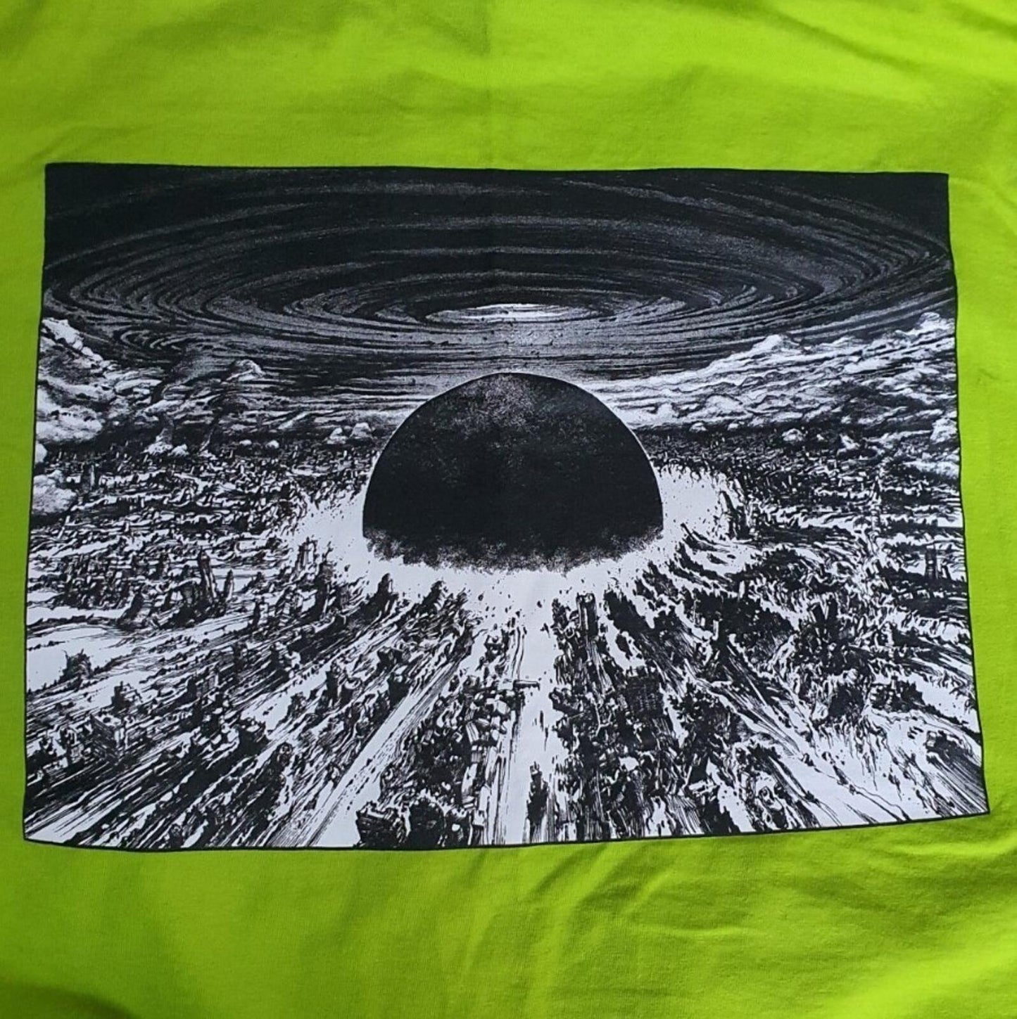 FW17 Supreme x Akira Neo-Tokyo L/S Tee Lime Size M Anime